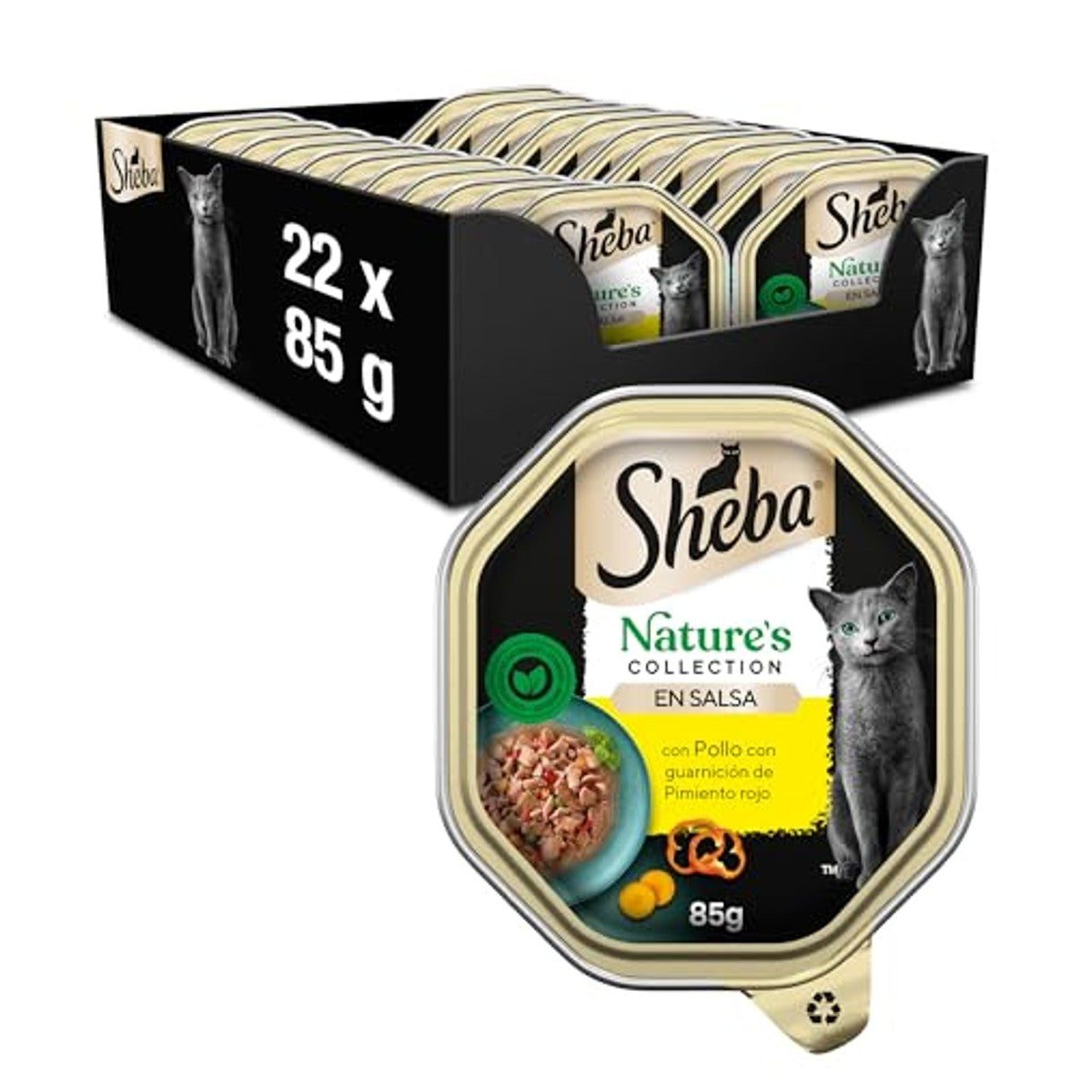 Sheba Nature Collection natvoer kattenvoer kip 22 x 85 g - 6-pack
