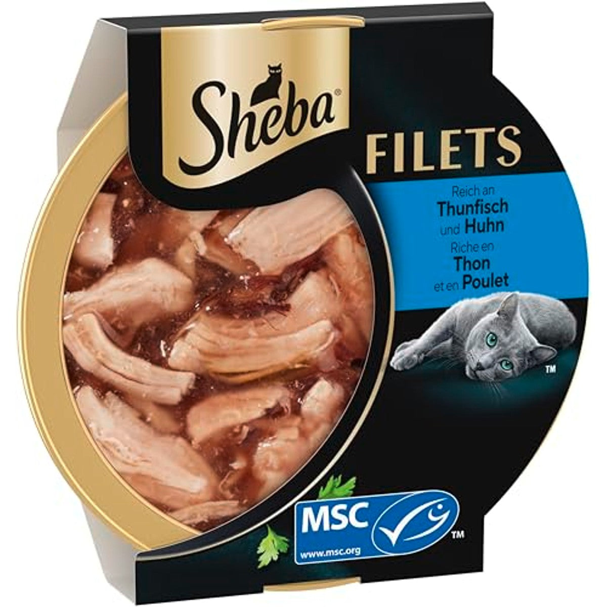 Sheba Filets natvoer kattenvoer kip en tonijn 16 x 60 g - 3-pack