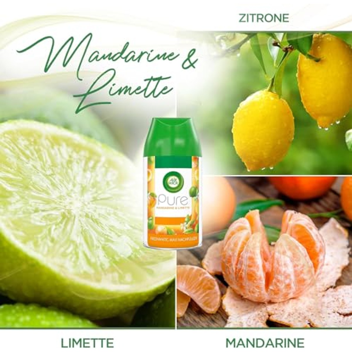 Air Wick Freshmatic Max navulling pure mandarijn & limoen 2 x 250 ml – foto 3