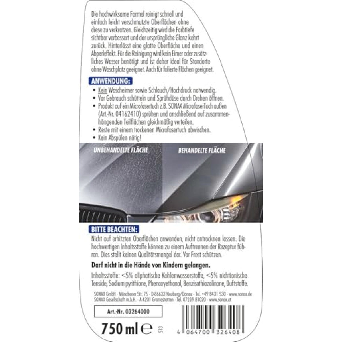 SONAX Xtreme droogwas 6 x 750 ml - Voordeelverpakking
