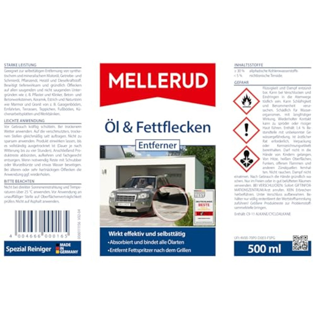 Mellerud Olie- en vetvlekken remover 2 x 0,5 l – Mellerud