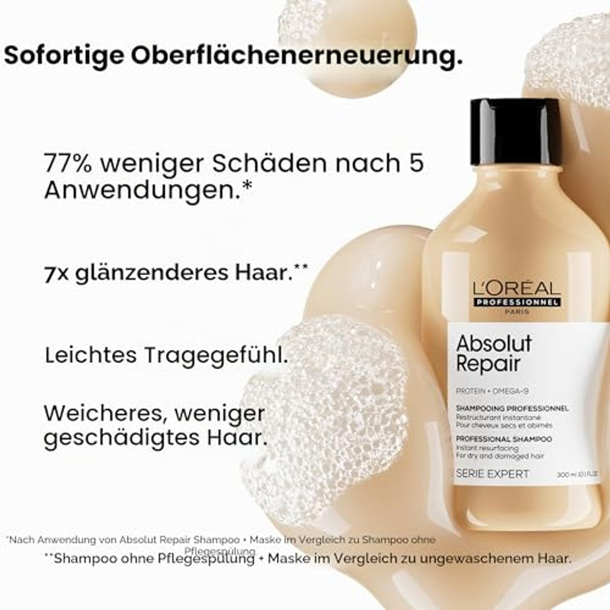 L'Oréal Professionnel Paris Absolut Repair Shampoo 300 ml - 6 stuks