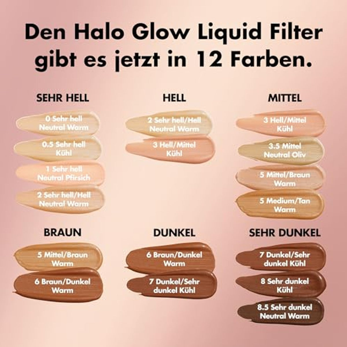 e.l.f. Halo Glow Liquid Filter 2 fair/light - 3 stuks