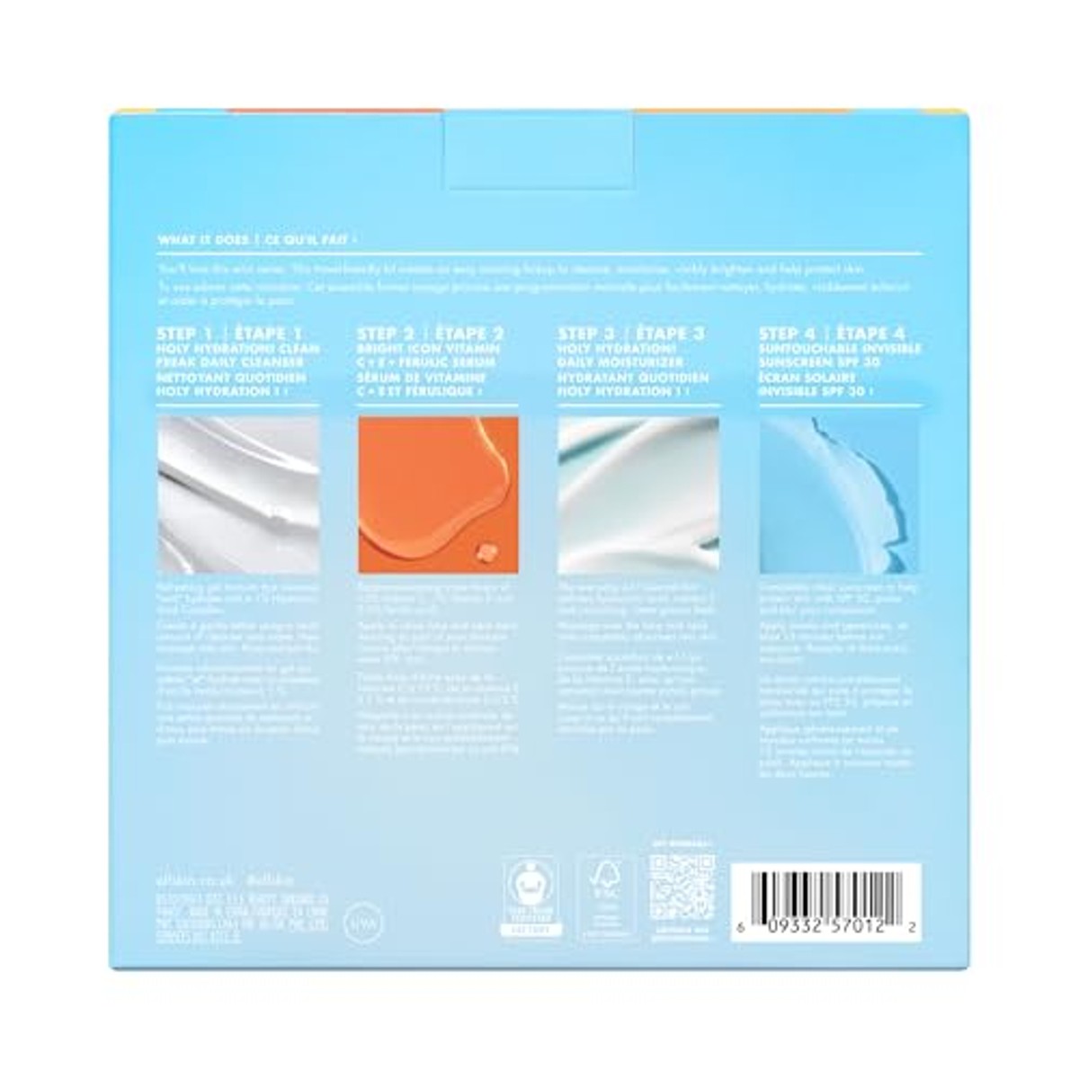 e.l.f. Skin Wake the e.l.f. Up Skincare Kit – 4 mini's, 6 stuks