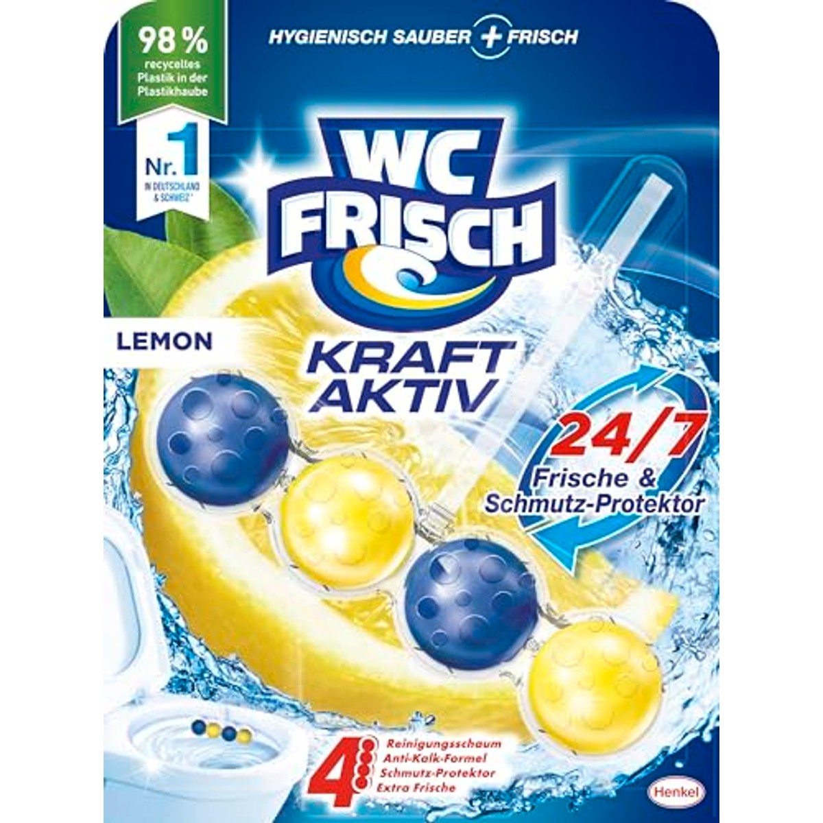 WC-Frisch Kraft Aktiv Geurspoeler Lemon 6 x 10 stuks - Voordeelverpakking