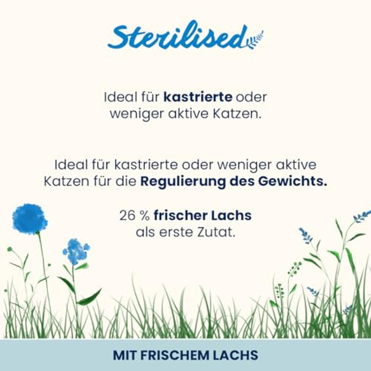 Almo Nature Sterilised Droogvoer voor gesteriliseerde katten met verse zalm, met laag magnesiumgehalte en vezels voor gewichtscontrole, zak van 2 kg – almo nature