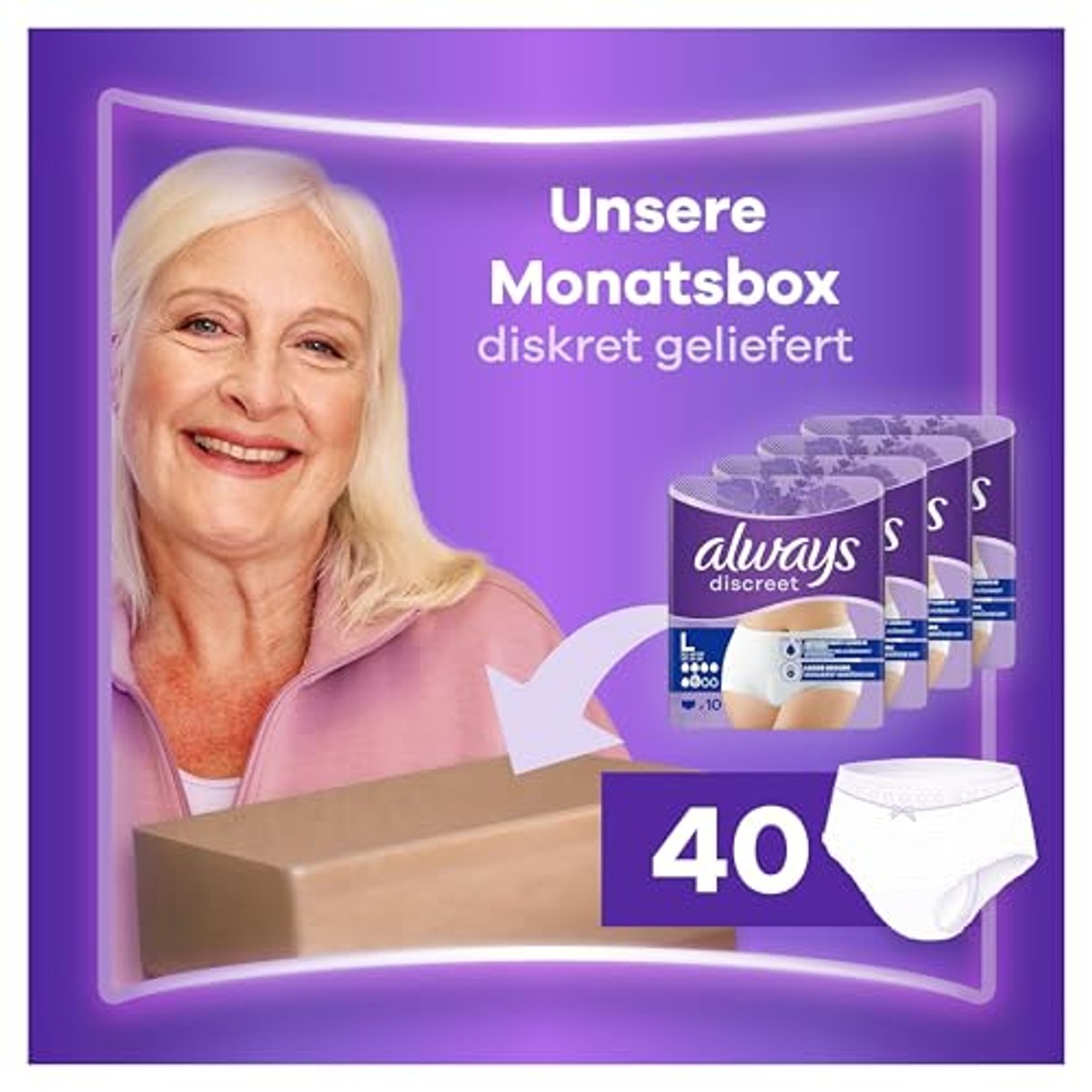 Always Discreet Slipjes Normaal maat L 40 slipjes – Always Discreet