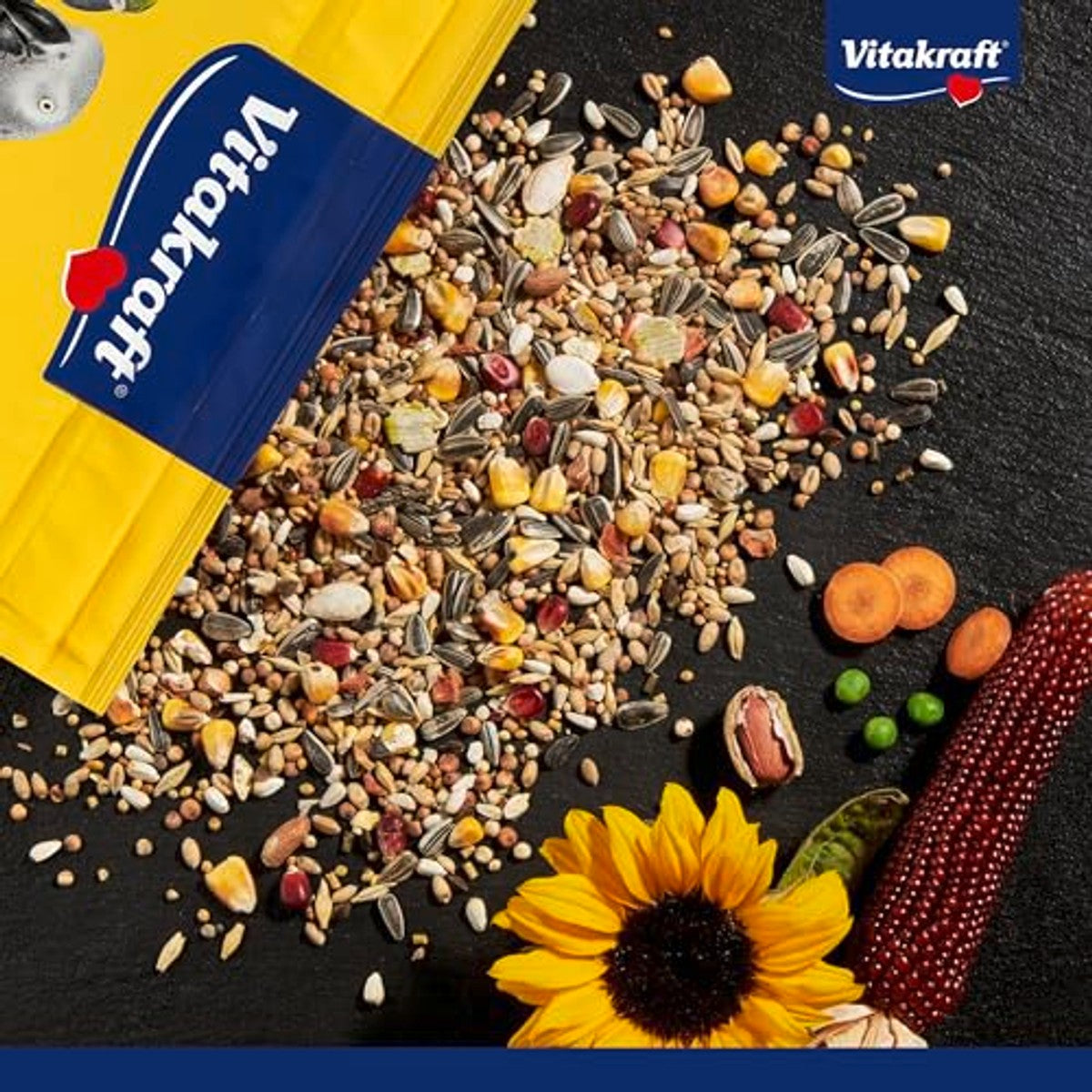 Vitakraft Menu papegaaienvoer noten & groenten 1 x 3 kg - 3-pack