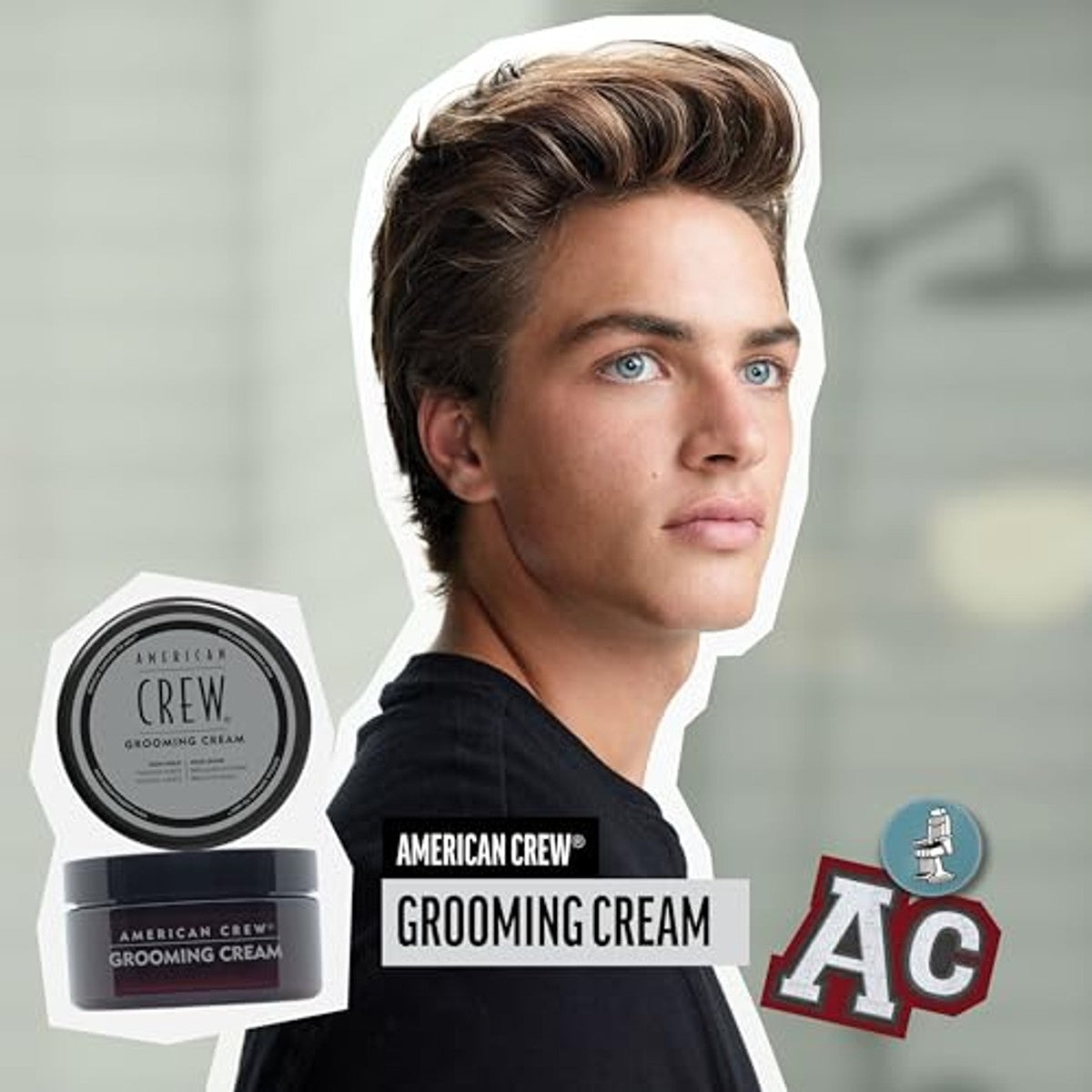American Crew Grooming Cream Stylingcrème voor Mannen 85 g - 6-pack