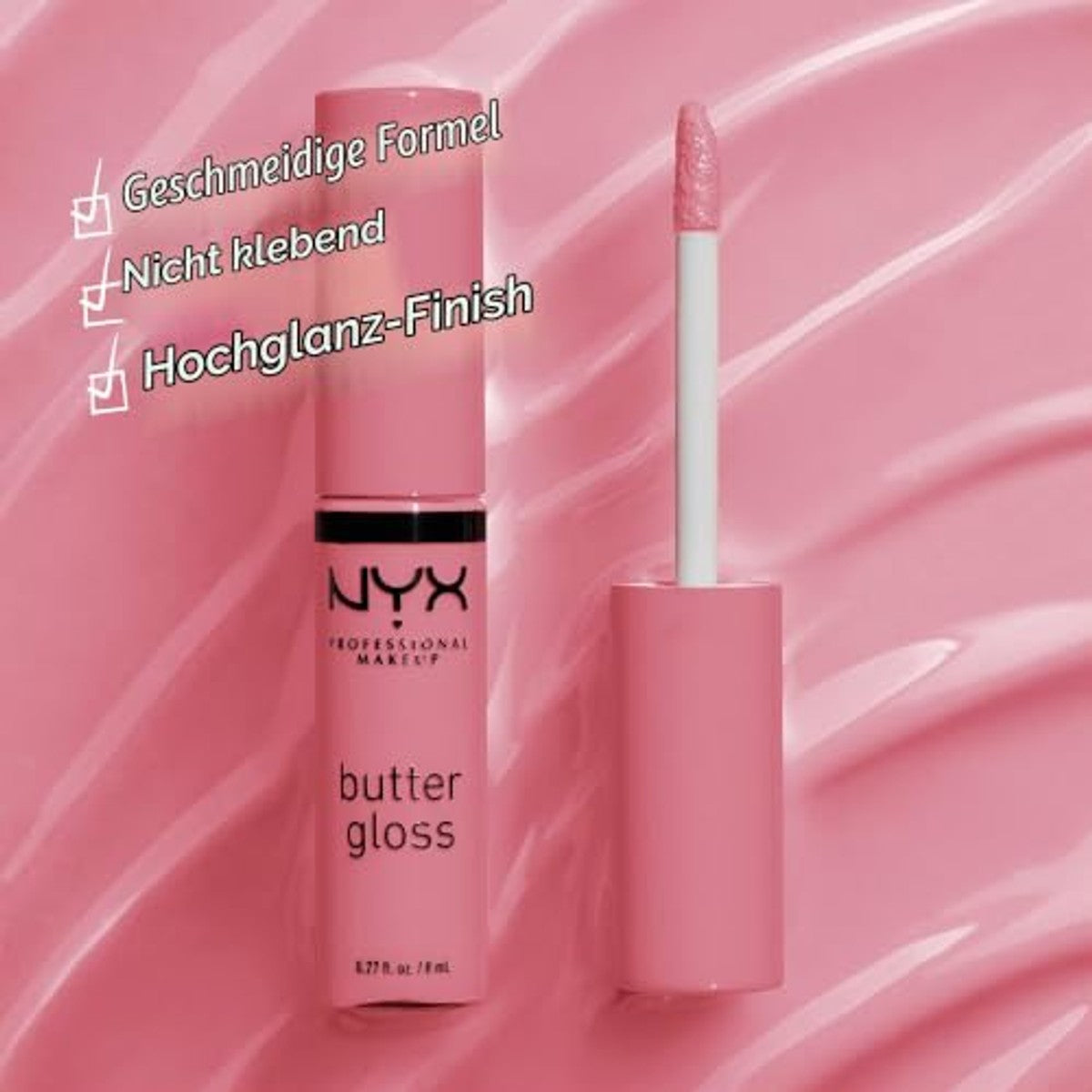 NYX PROFESSIONAL MAKEUP Boter Gloss 15 Angel Food Cake - 3 stuks