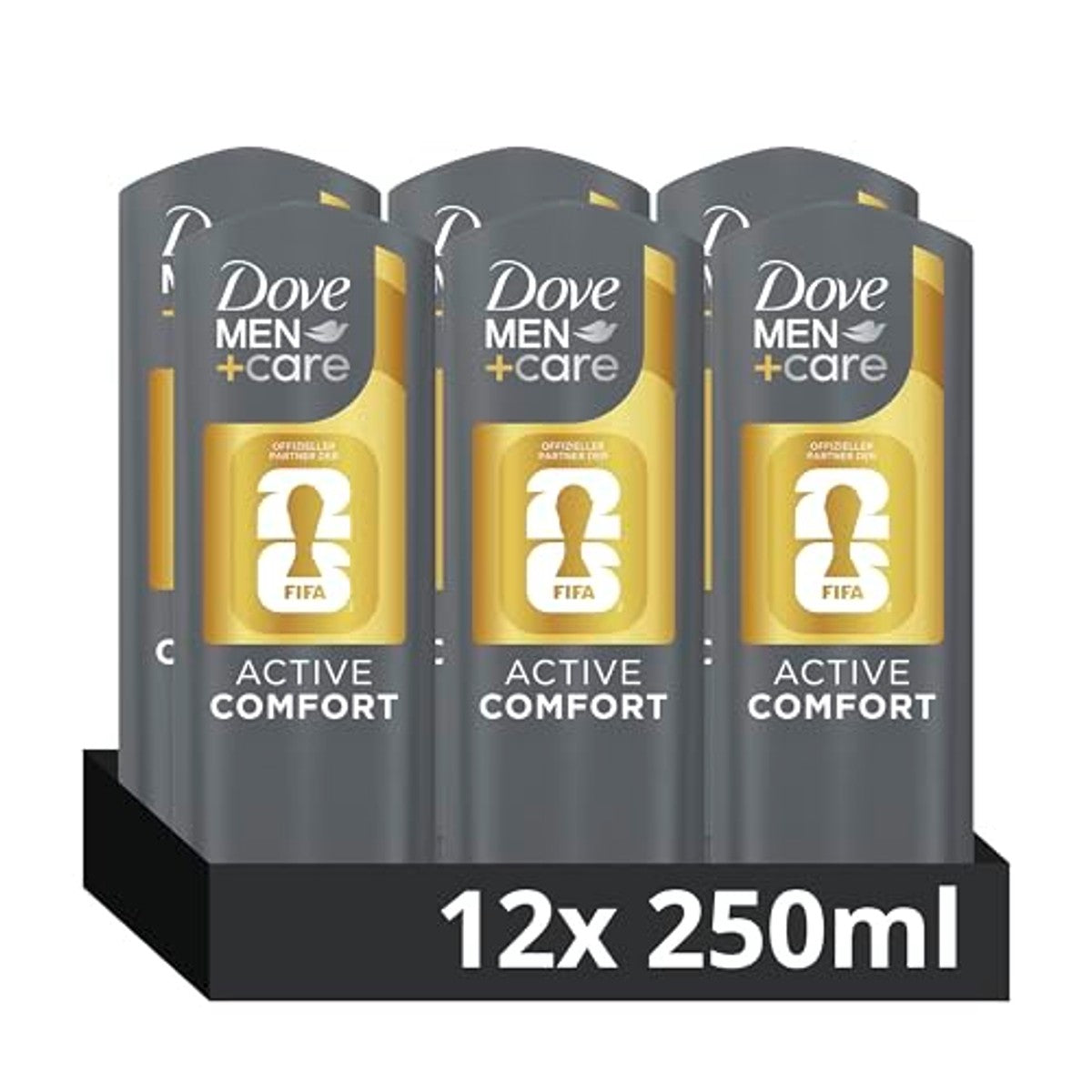 Dove Men + Care Active Comfort FIFA-Edition 12 x 250 ml – Dove Men + Care