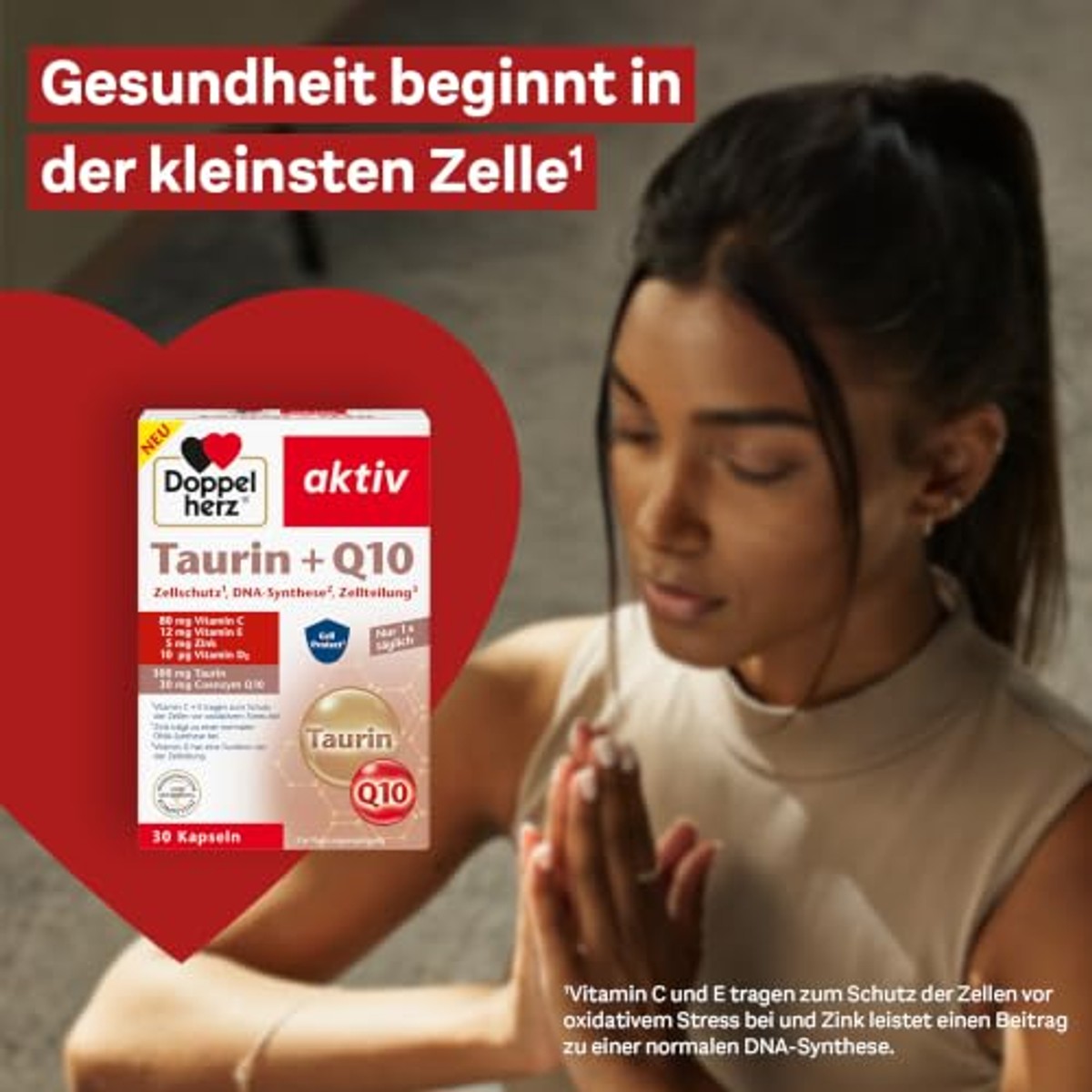 Doppelherz Taurine + Q10 30 Capsules - 6-pack