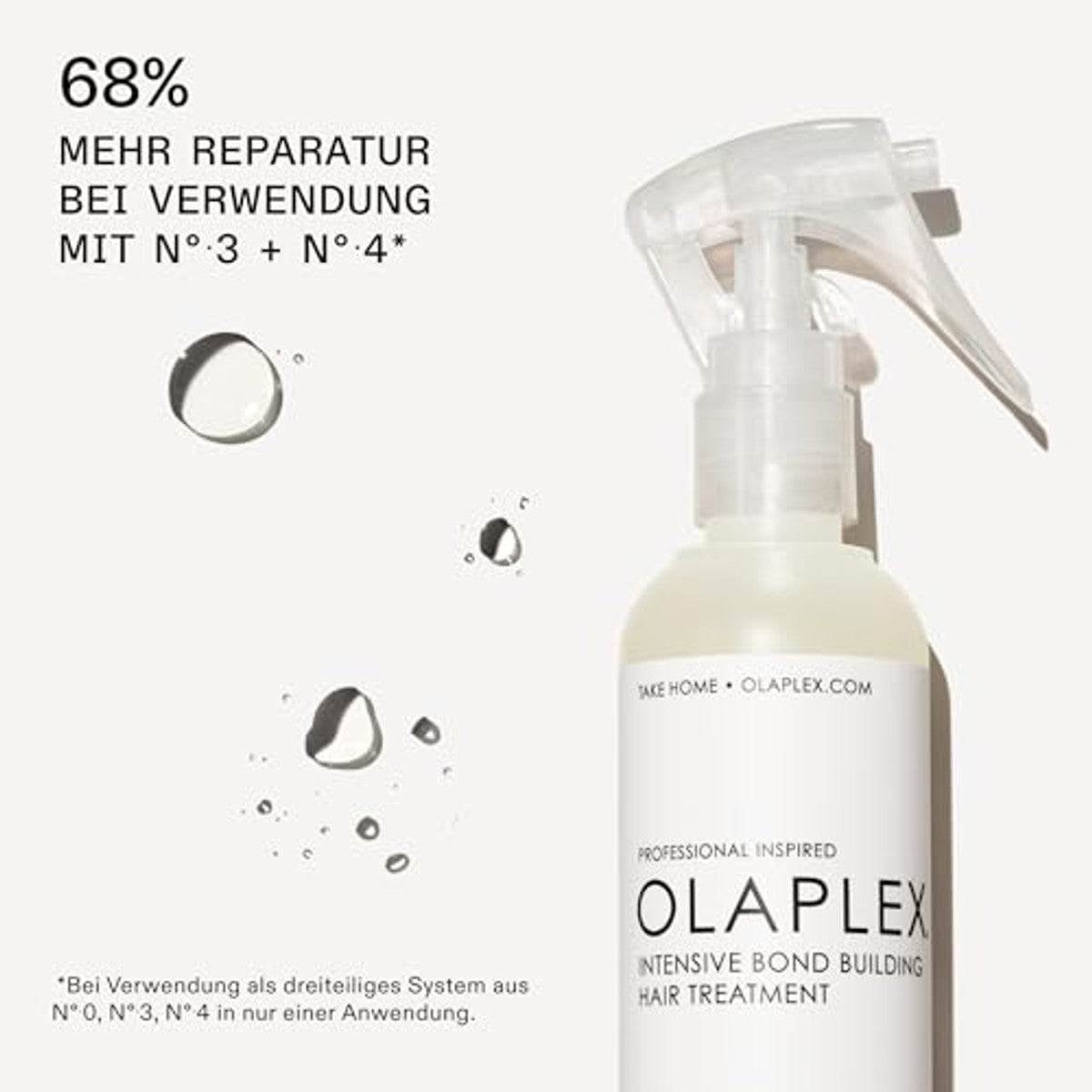 Olaplex No 0 Intensive Bond Building haarbehandeling, herstelt, beschermt en versterkt alle haartypes, 155 ml