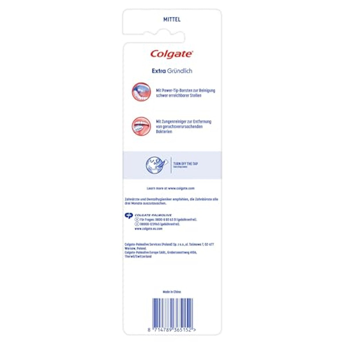 Colgate Extra Clean Medium Tandenborstel 3 stuks – Colgate