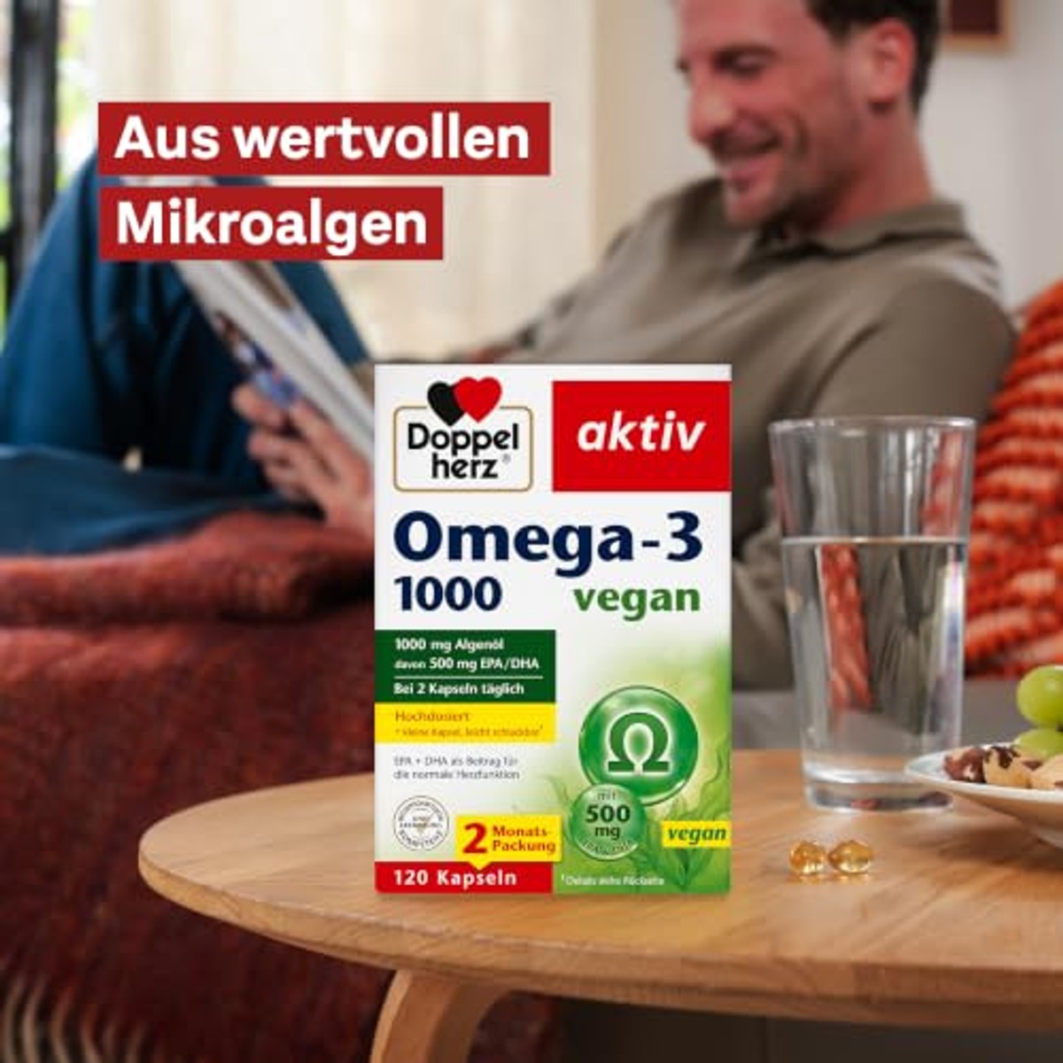 Doppelherz Omega-3 1000 Veganistisch 120 Capsules - 6-pack