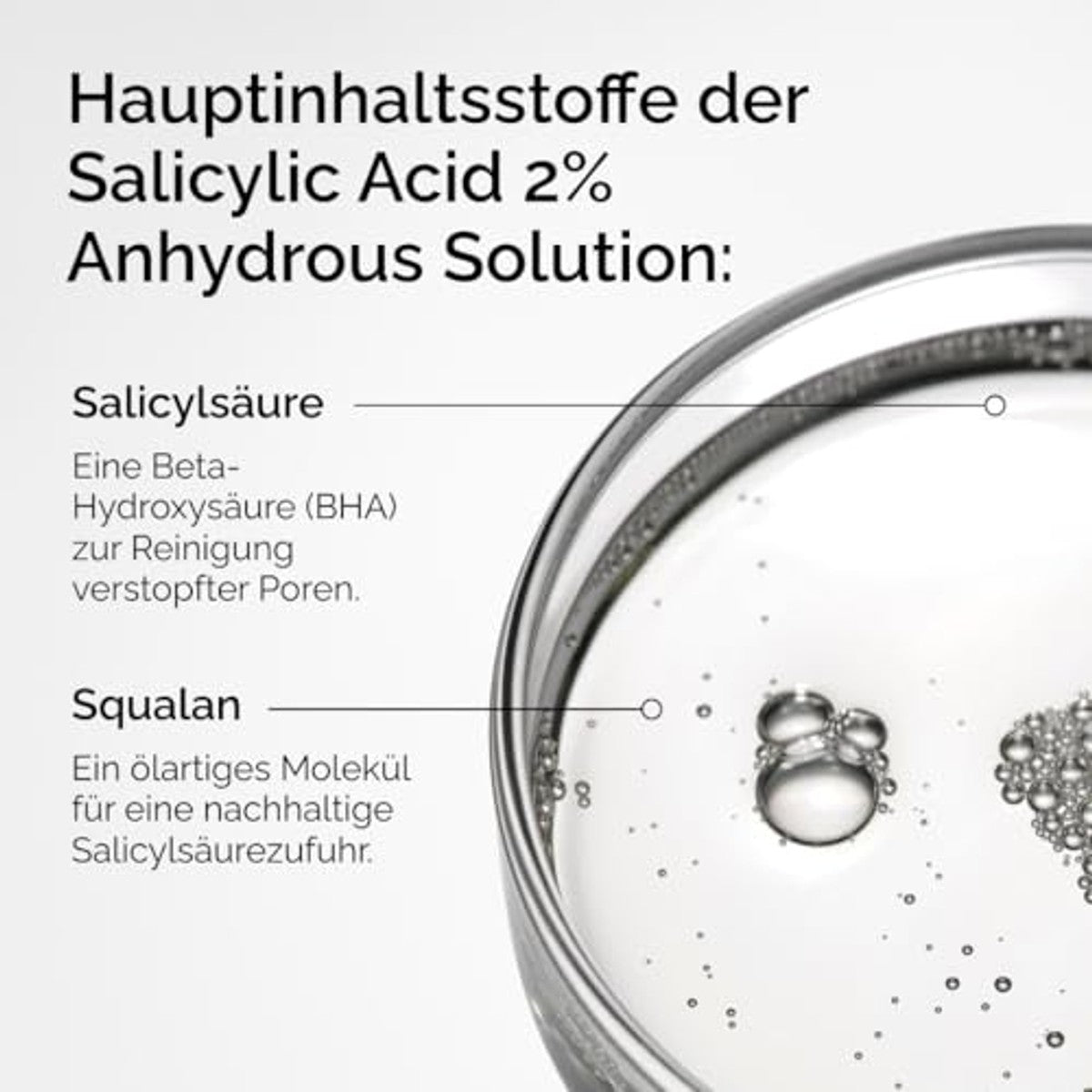 The Ordinary Salicylic Acid 2% Anhydrous Solution, zacht peelingserum voor onzuiverheden neigende huid en oneffen huidstructuur, 30 ml