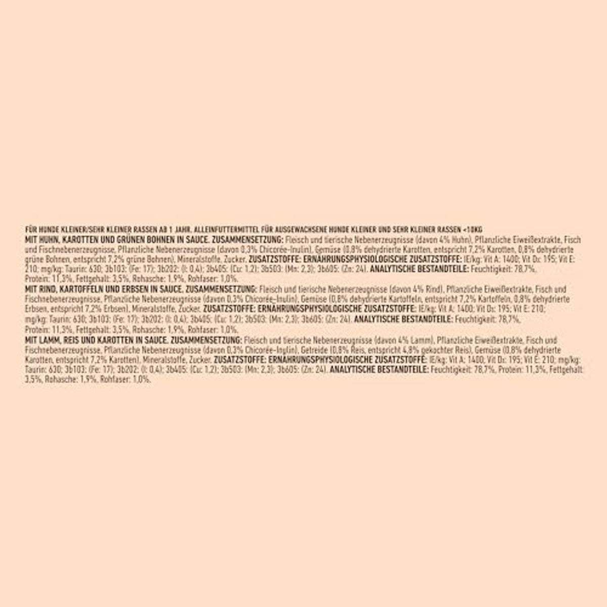 Purina One Mini/Small Active hondenvoer nat kip, rund & lam 60 x 85 g - 3-pack