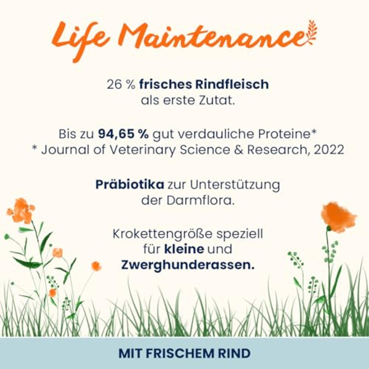 Almo Nature Life Maintenance Droogvoer Hond XS-S Rundvlees 2 kg - 3-pack