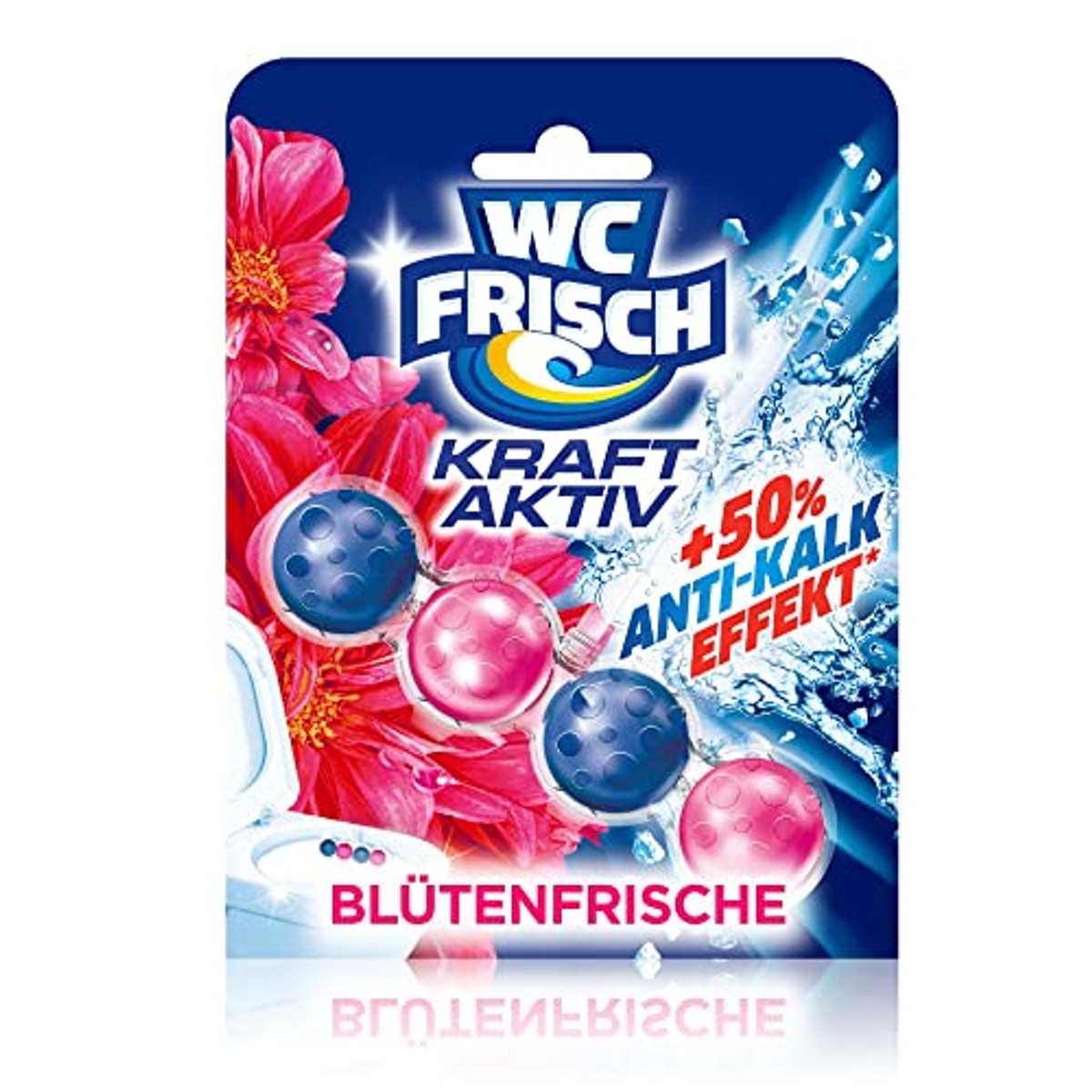 WC FRISCH Kraft Aktiv bloemen-frisheid 150 g verpakking van 2 – WC-Frisch