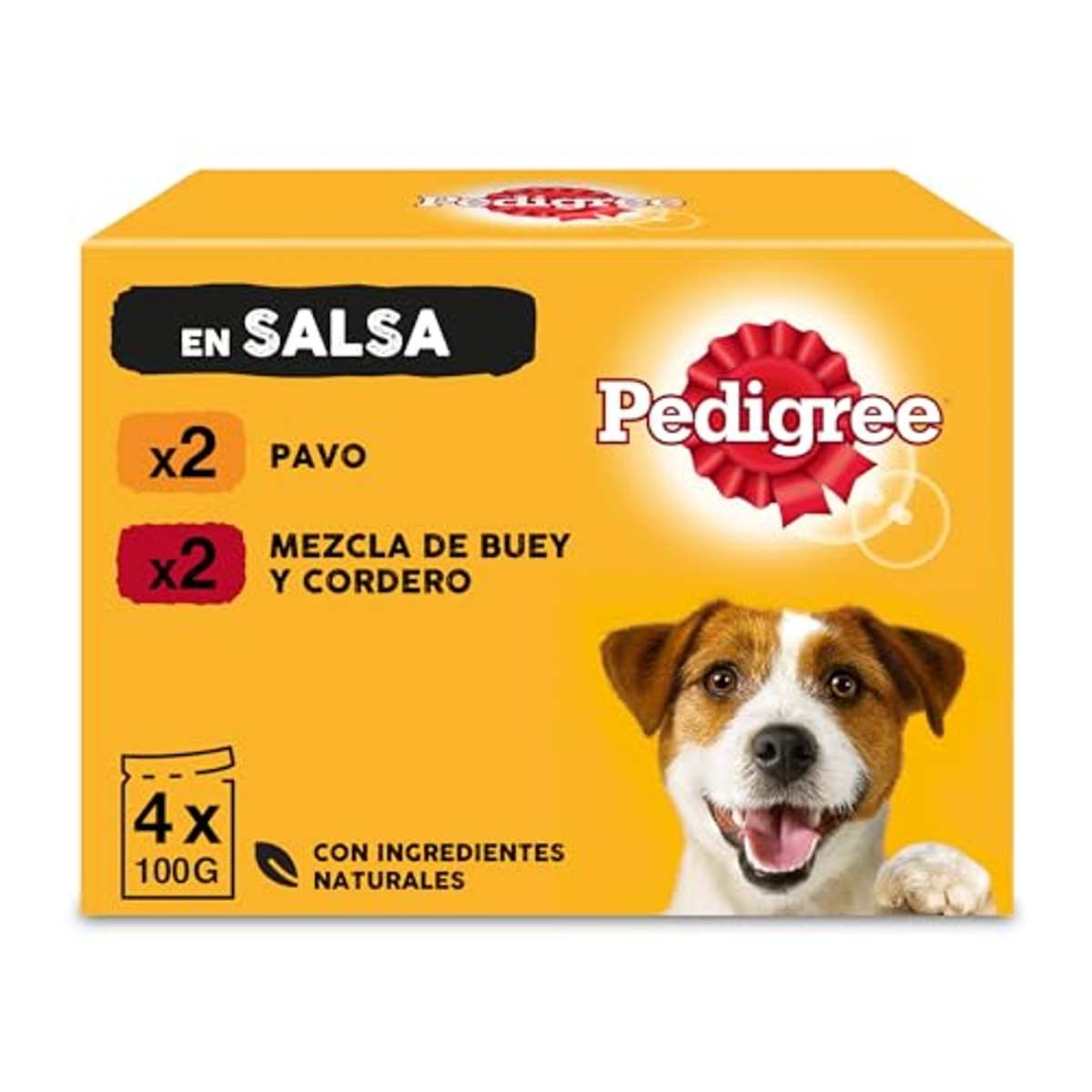 Pedigree hondenvoer gemengd vlees in saus 13 x 4 x 100 g - 3-pack