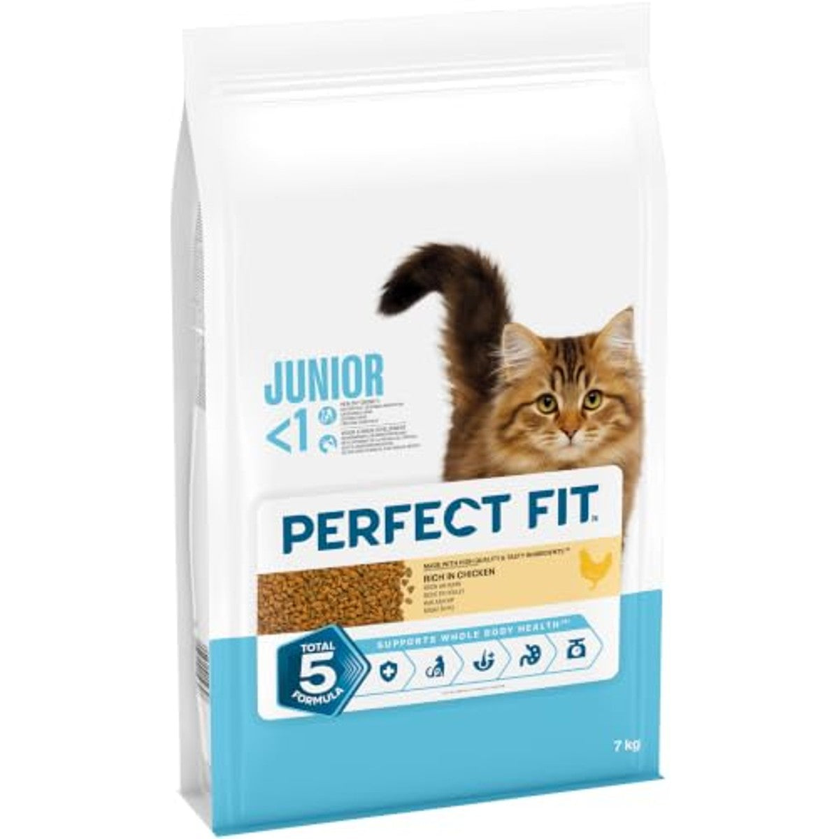 Perfect Fit Junior <1 droogvoer kat kip 7 kg – foto 3