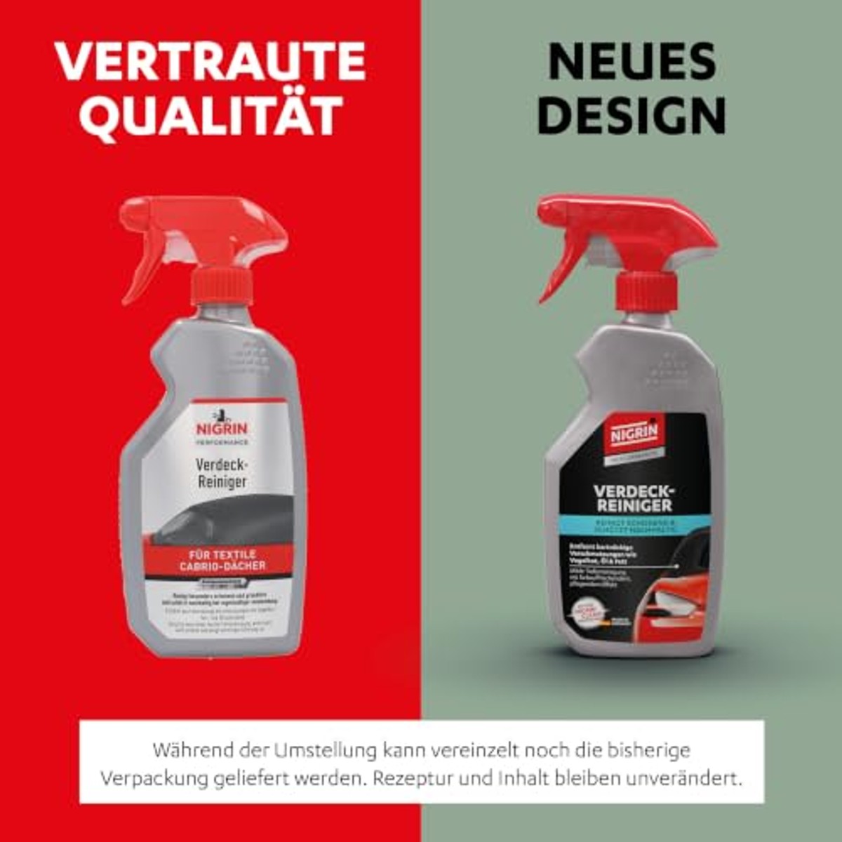 NIGRIN 74182 Cabrio-dekselreiniger 6 x 500 ml - Voordeelverpakking