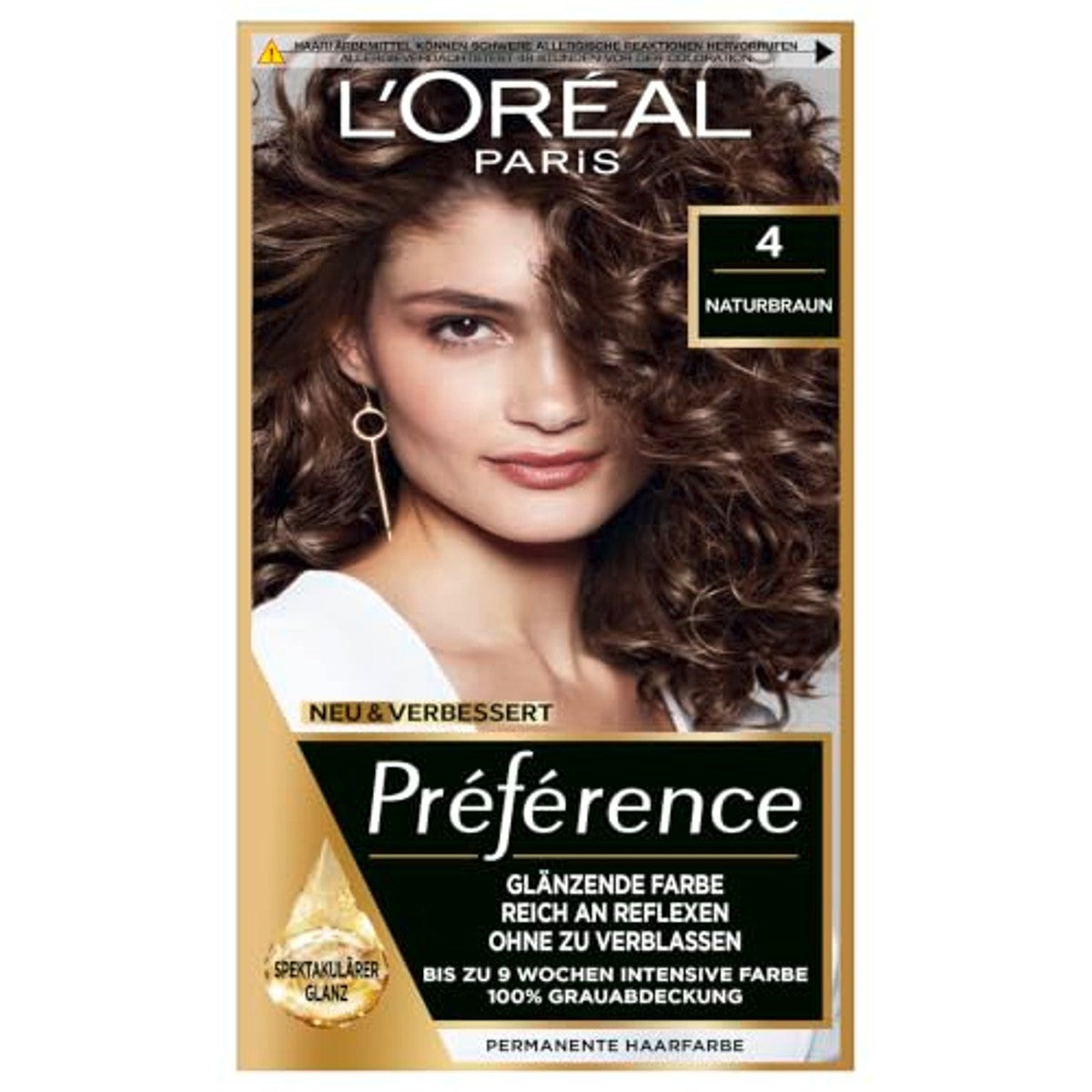L'Oréal Paris Préférence Haarverf 4 Tahiti Natuurbruin 3x - 6-pack