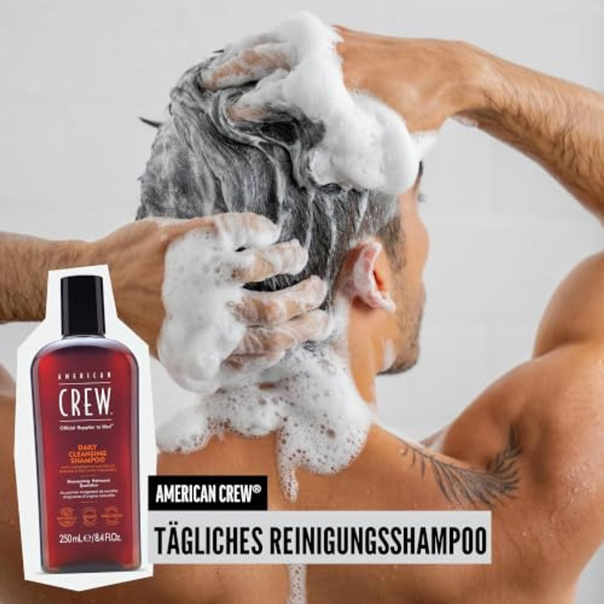 American Crew Daily Cleansing Shampoo voor Mannen 250 ml - 3-pack