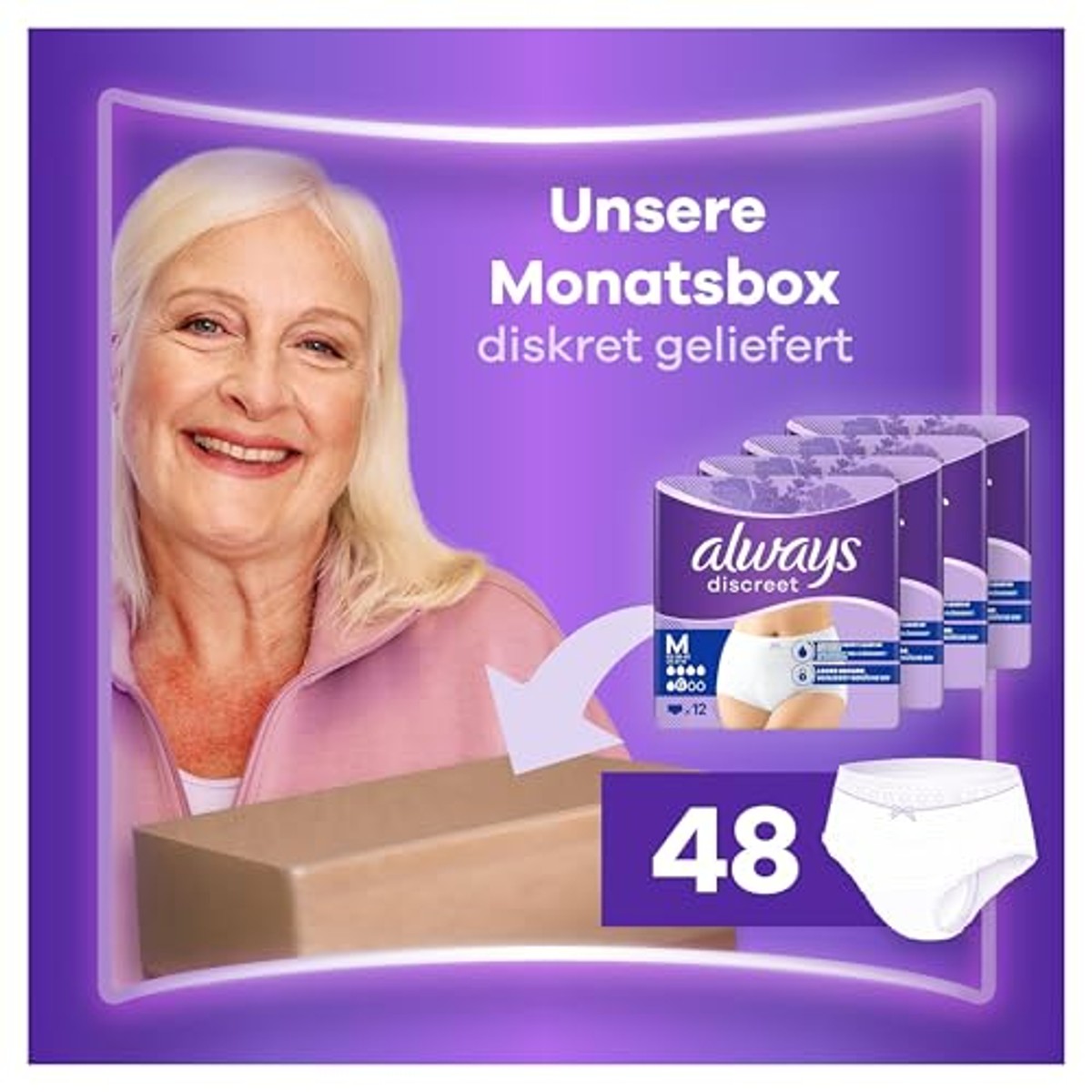Always Discreet Slipjes Normaal maat M 48 slipjes – Always Discreet