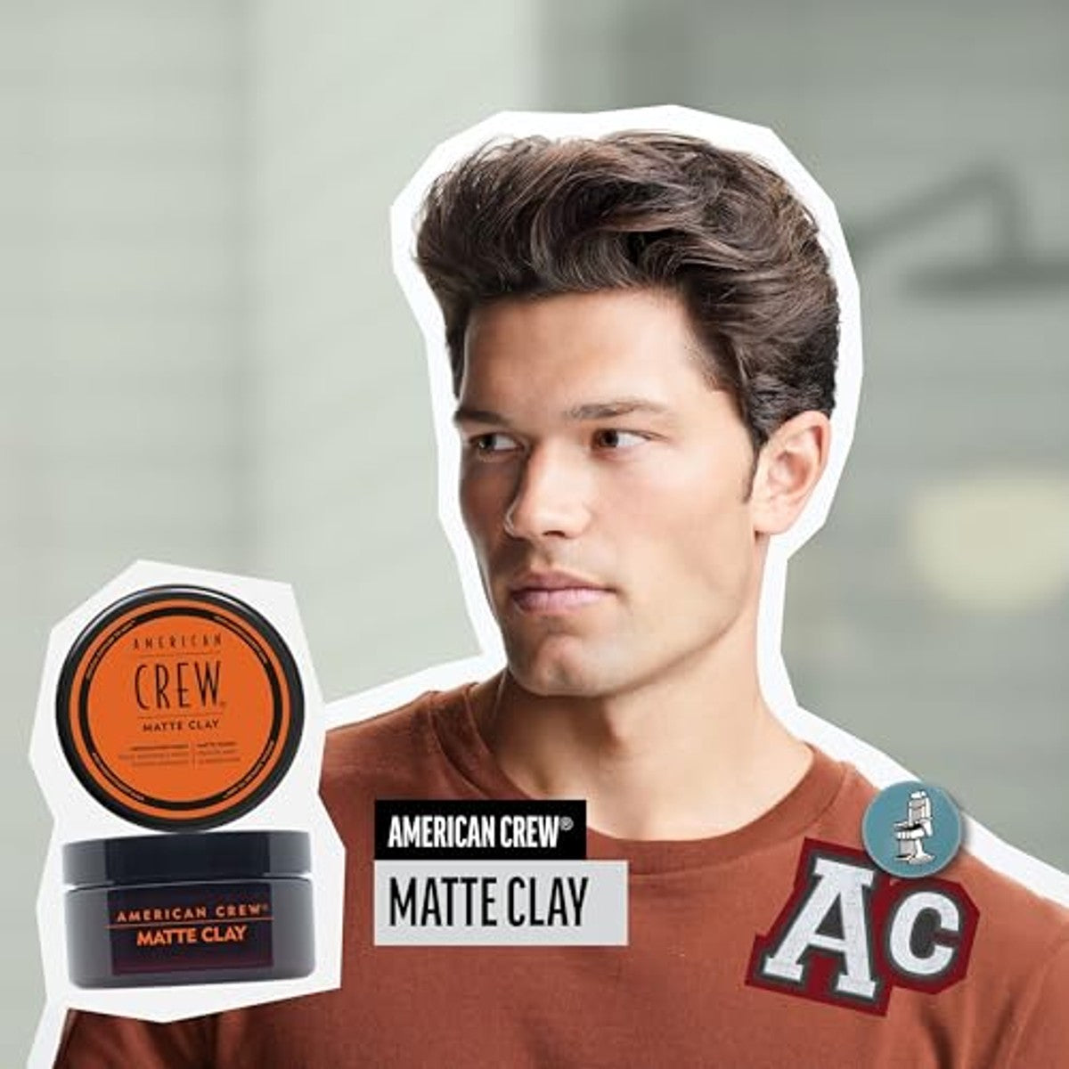 American Crew Matte Clay Stylingklei voor Mannen 85 g - 3-pack