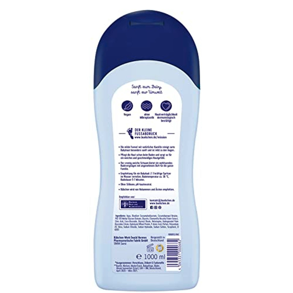 Bübchen Babybad met kamille 3 x 1000 ml - Voordeelverpakking
