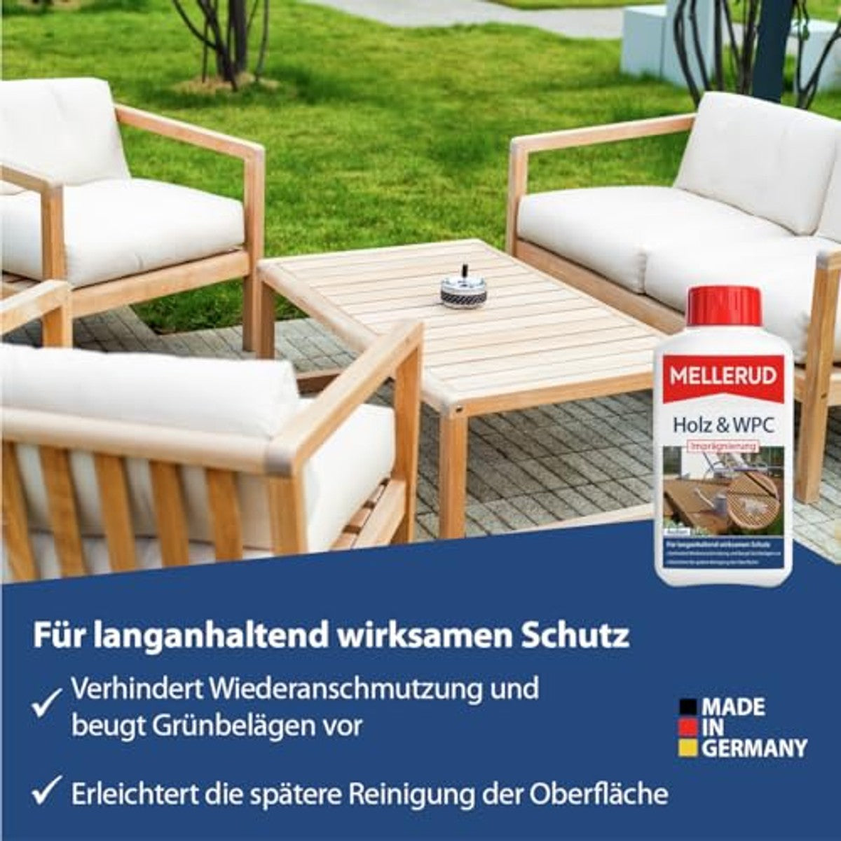 Mellerud Hout & WPC impregnering 0,5 l – Mellerud