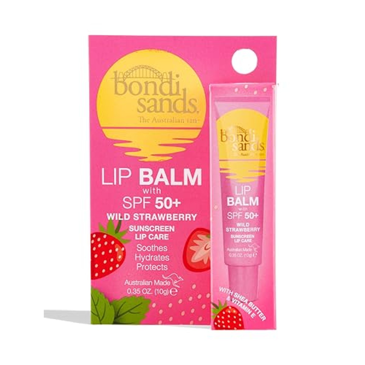 Bondi Sands Lip Balm SPF 50+ Wild Strawberry 6 x 10 g - Voordeelverpakking