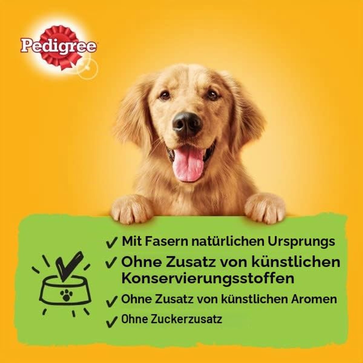 Pedigree - Vochtige voedselslang voor volwassenen honden, kalfsvleessmaak en vogels (verpakking van 20 x 300 g) – Pedigree