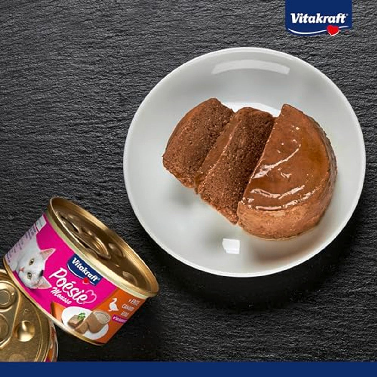 Vitakraft Poésie Mousse natvoer kattenvoer eend 12 x 85 g - 6-pack – foto 3