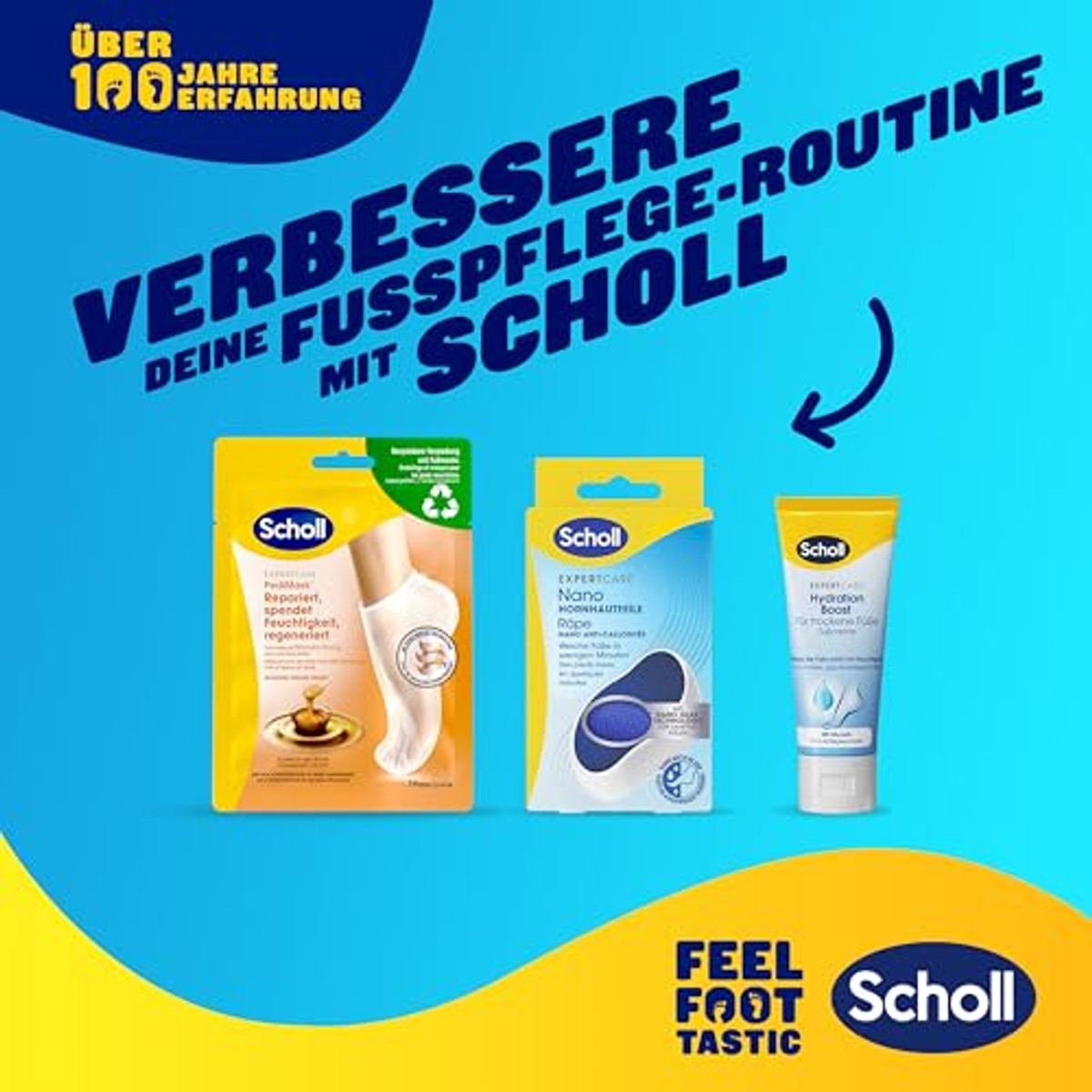Dr. Scholl's Beauty Routine Set voetverzorging 3 x 75 ml - Voordeelverpakking