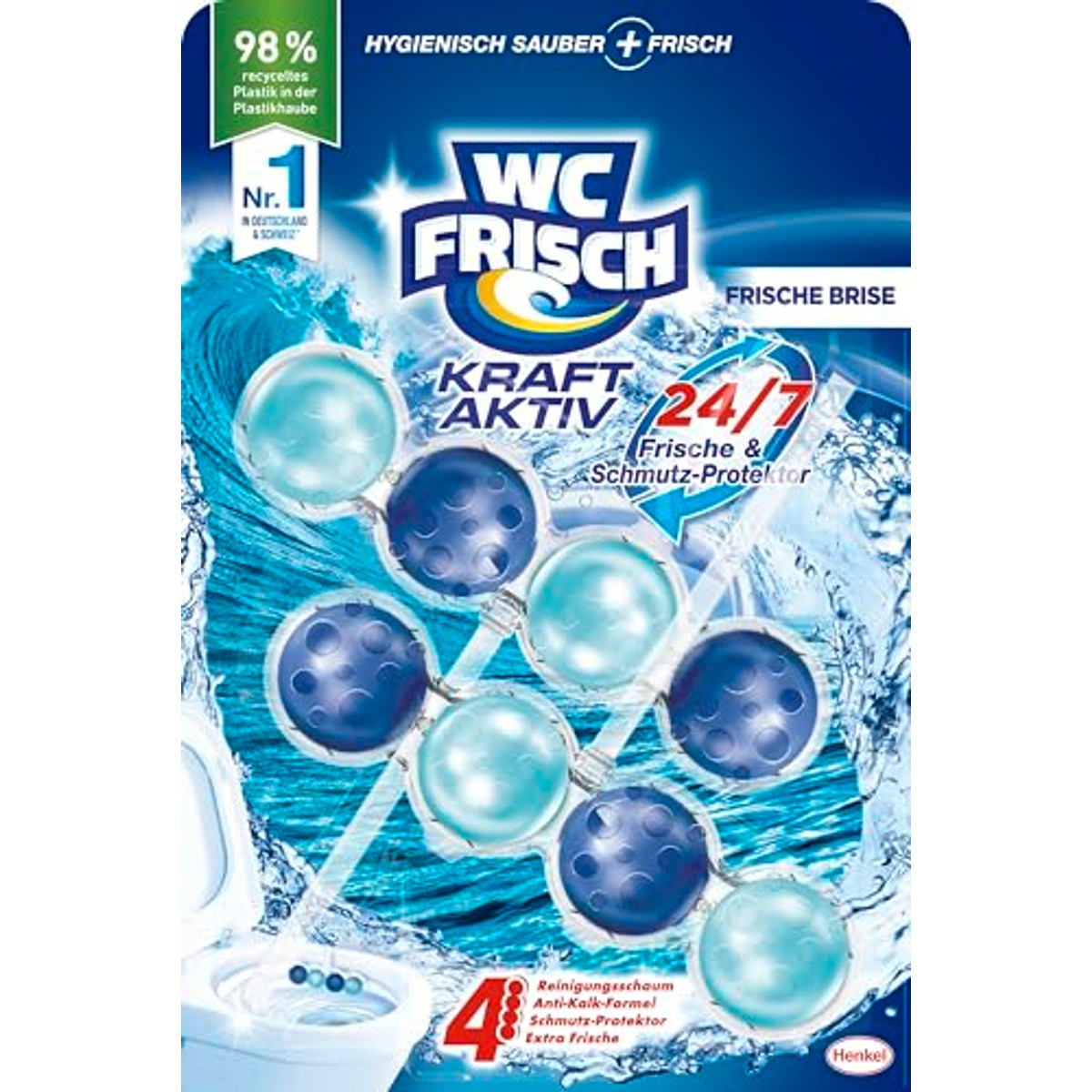 WC-Frisch Kraft Actief geurspoeler frisse bries 2 x 50 g – WC-Frisch