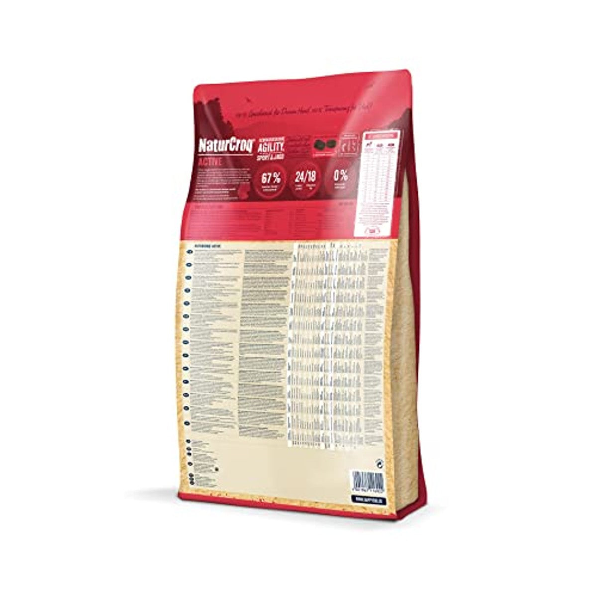 Happy Dog NaturCroq Active 60530 Complete voeding met inheemse kruiden voor volwassen honden, inhoud 15 kg – Happy Dog