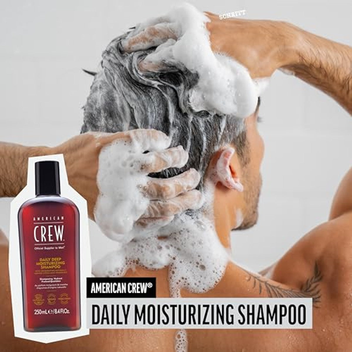 American Crew Daily Deep Moisture Shampoo voor Mannen 1000 ml - 3-pack