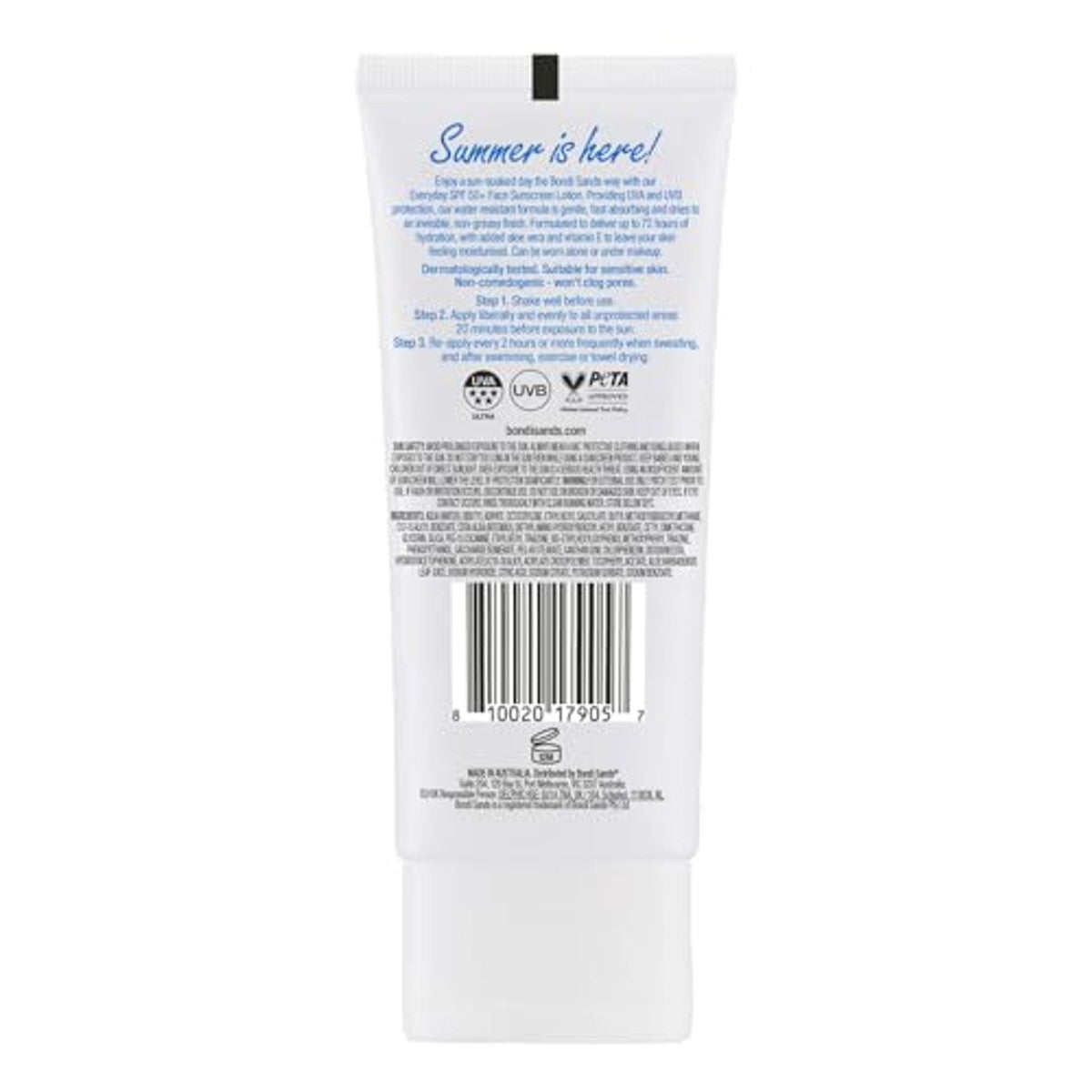 Bondi Sands Daily Moisturizing Face Lotion SPF 50+ 75 ml – Bondi Sands