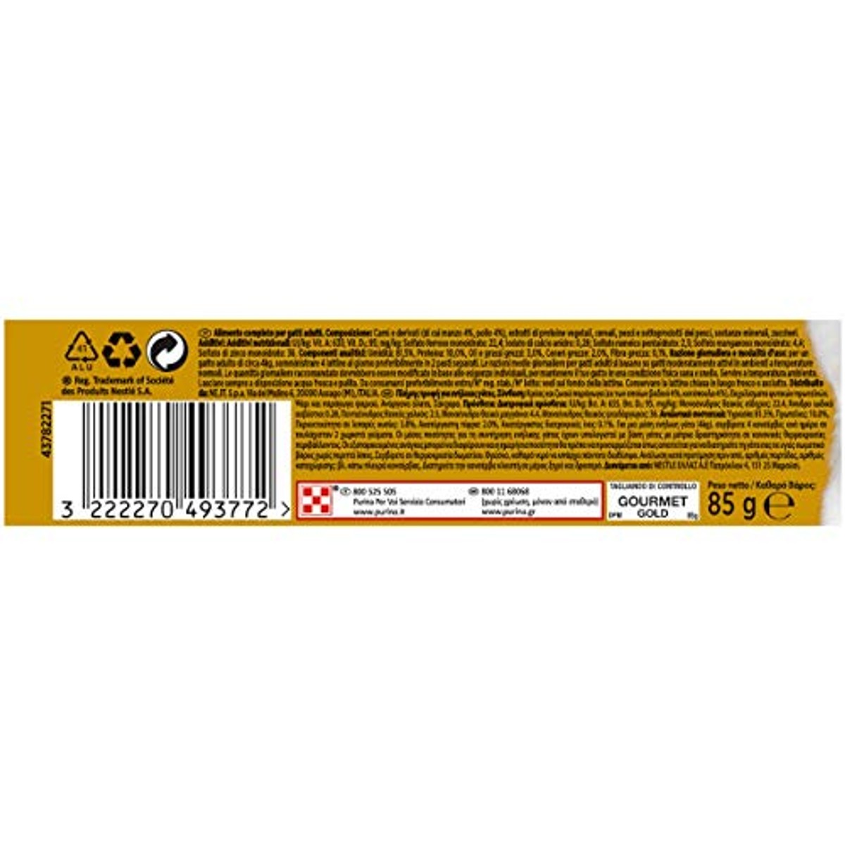 Gourmet Gold Dubbel Genot natvoer kattenvoer rund & kip 24 x 85 g - 3-pack