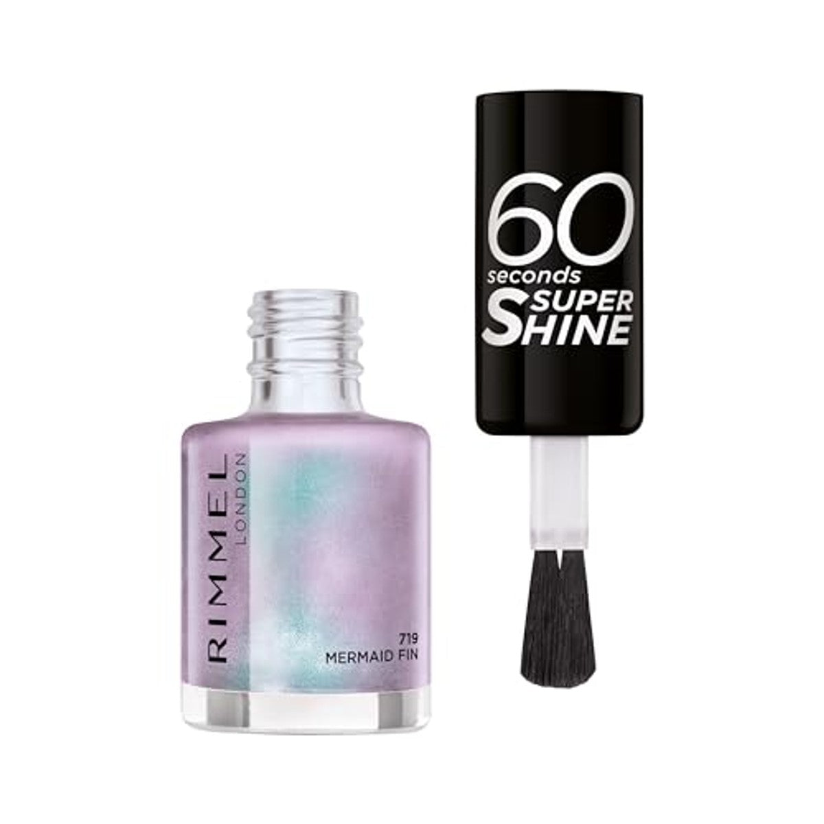 Rimmel London 60 Seconds Super Shine Nagellak Zeemeerminnenstaart - 6 stuks