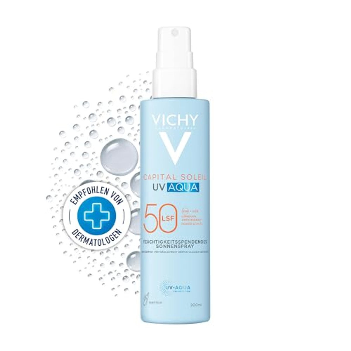 Vichy Capital Soleil UV Aqua Zonnebrandspray Lichaam SPF 50 200 ml
