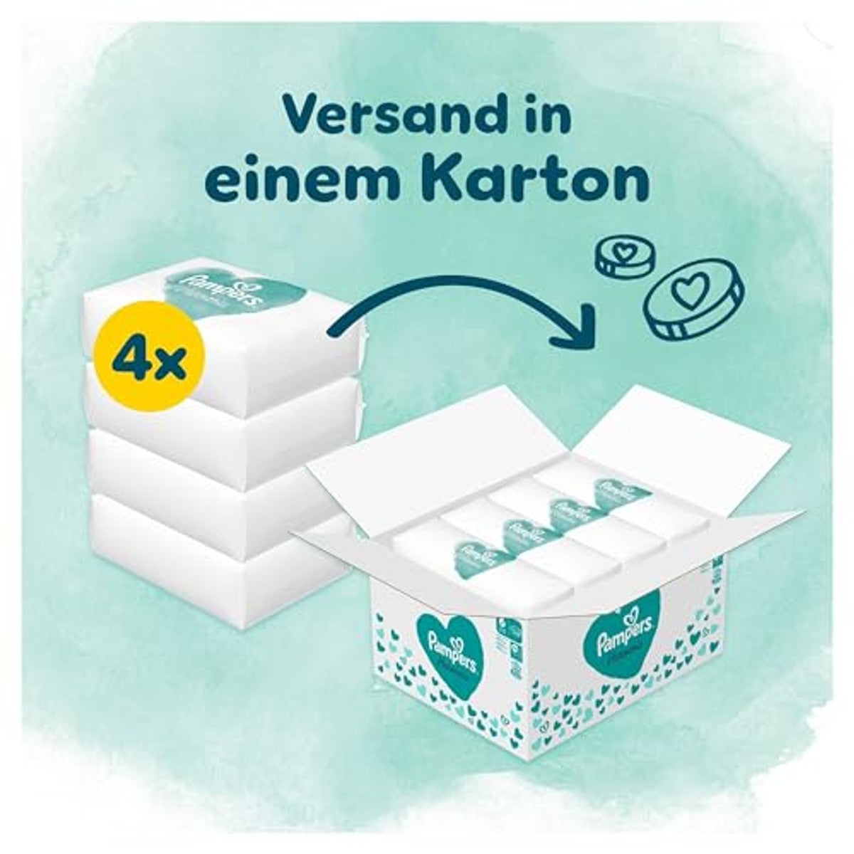 Pampers Harmonie luiers maat 6, 144 luiers, 13 kg+ – Pampers