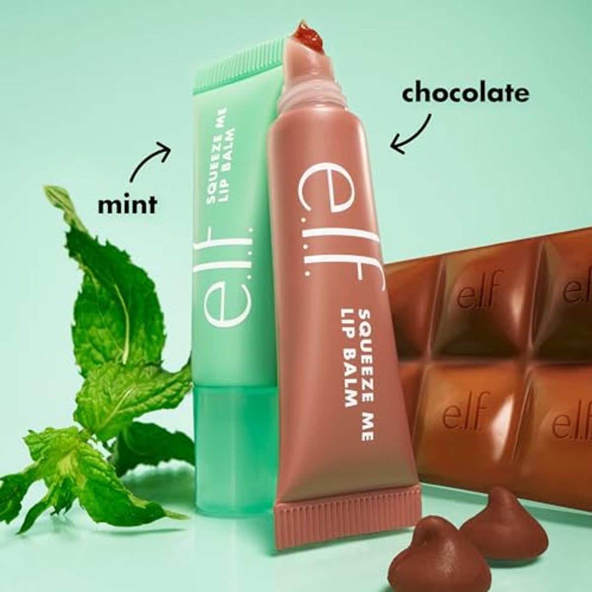 e.l.f. Squeeze Me More Lip Balm Duo mint/chocolade - 3 stuks