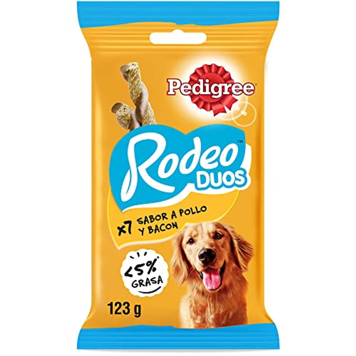 Pedigree Rodeo Ropper hondensnack kip en spek 10 x 123 g - 3-pack