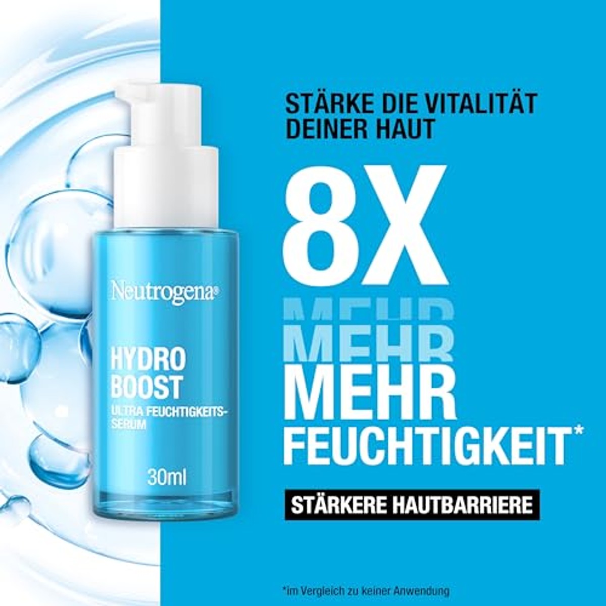 Neutrogena Hydro Boost parfumvrij ultra vochtserum 6 x 30 ml - Voordeelverpakking