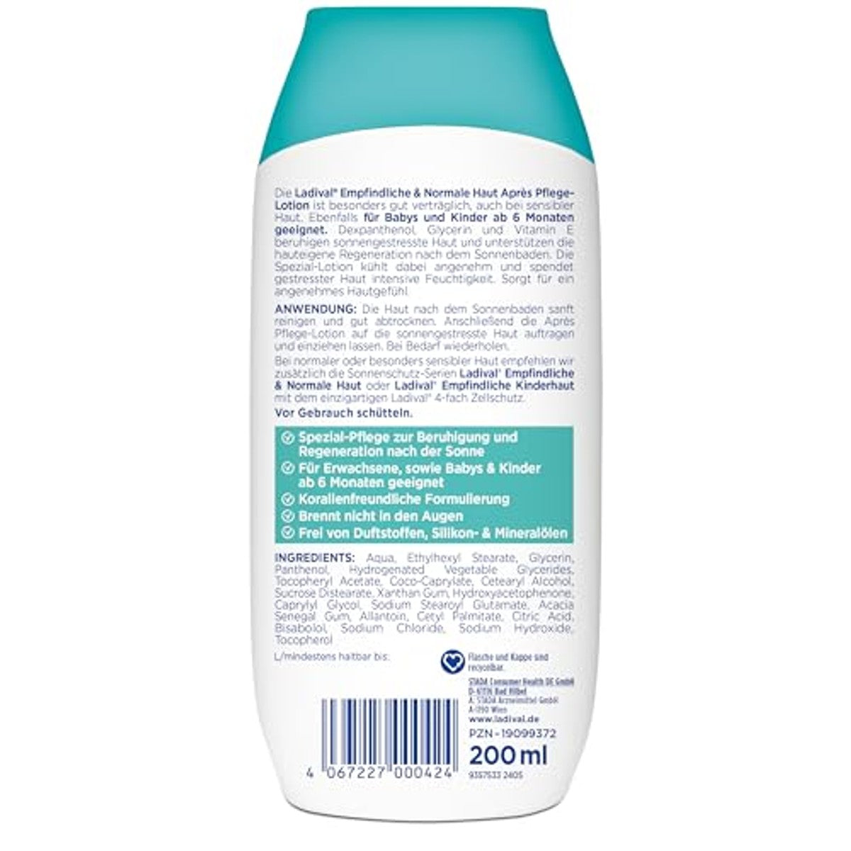 Ladival Après-verzorgende lotion gevoelige huid 200 ml – Ladival