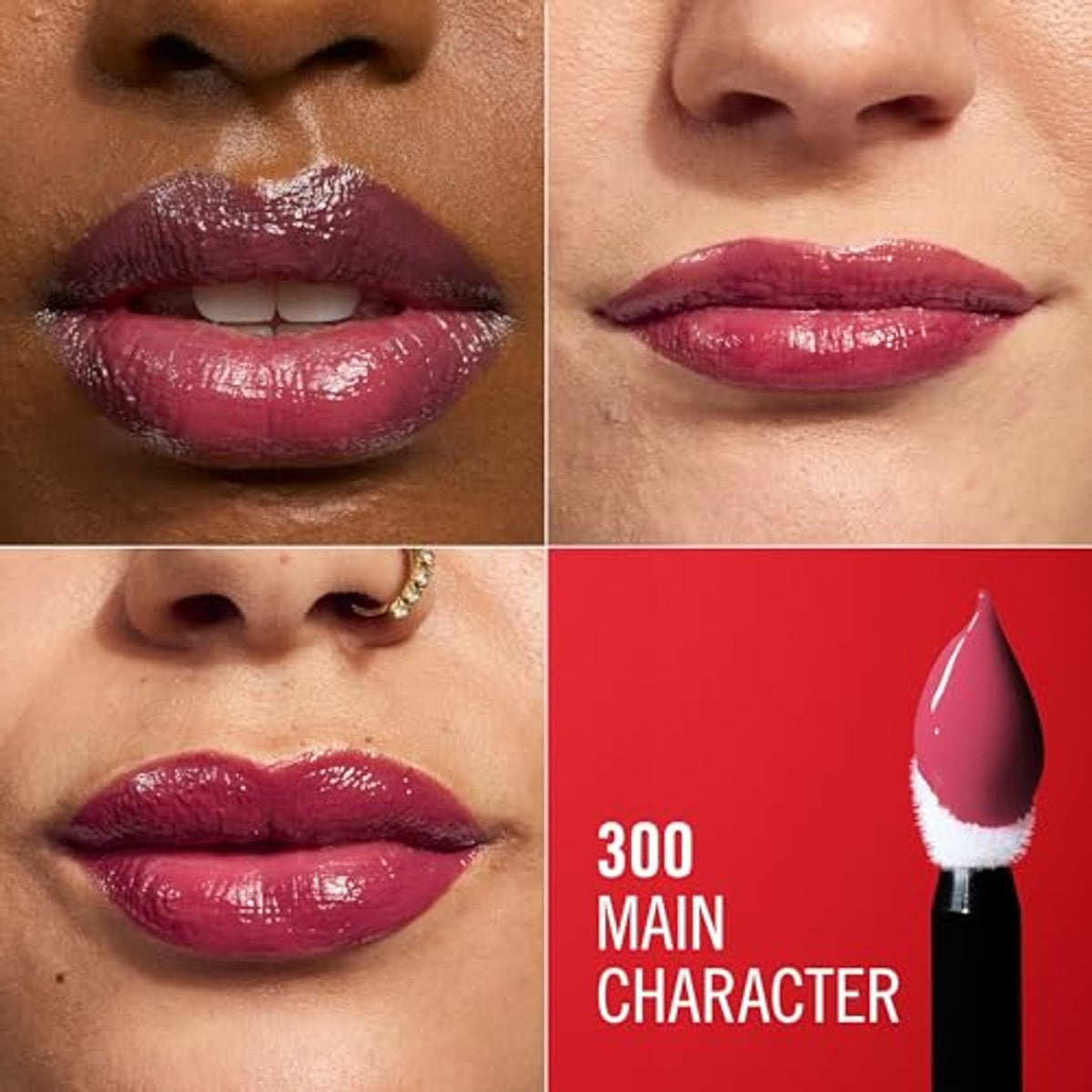 Rimmel London Thrill Seeker Lip Latex Main Character 300 6 ml - 6 stuks