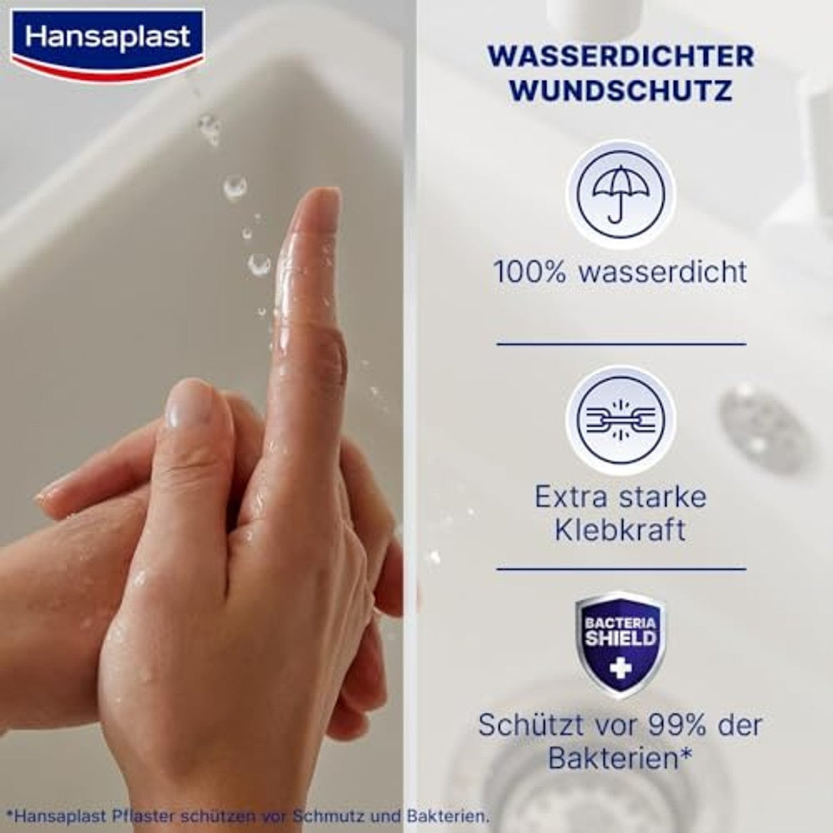 Hansaplast Aqua Protect waterdichte wondpleisters 20 strips - 6-pack
